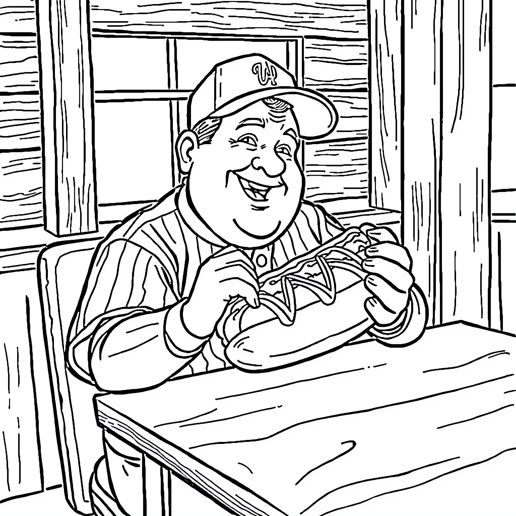 Best Babe Ruth Coloring Pages Free Printable PDF