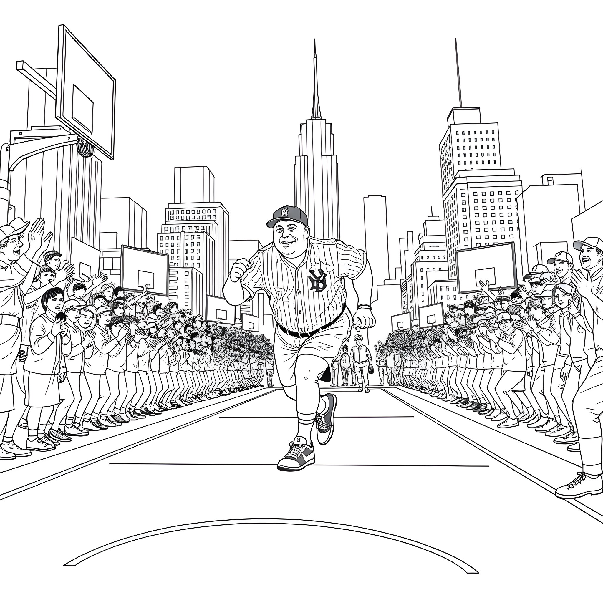 Best Babe Ruth Coloring Pages Free Printable PDF