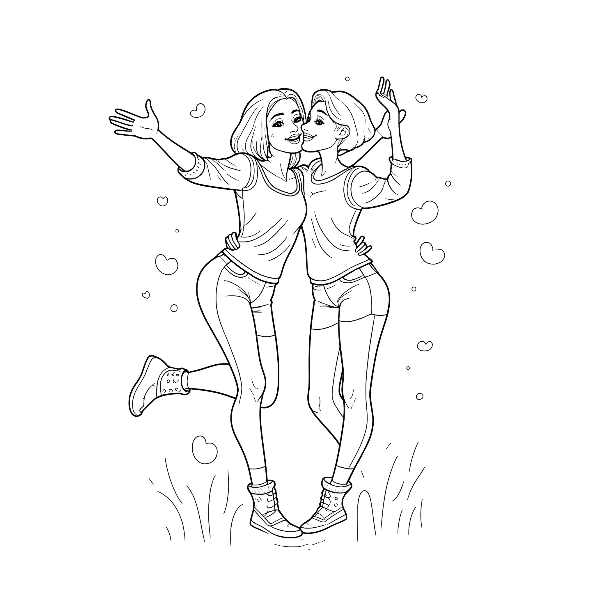 Best Lesbian Coloring Pages Free Printable PDF