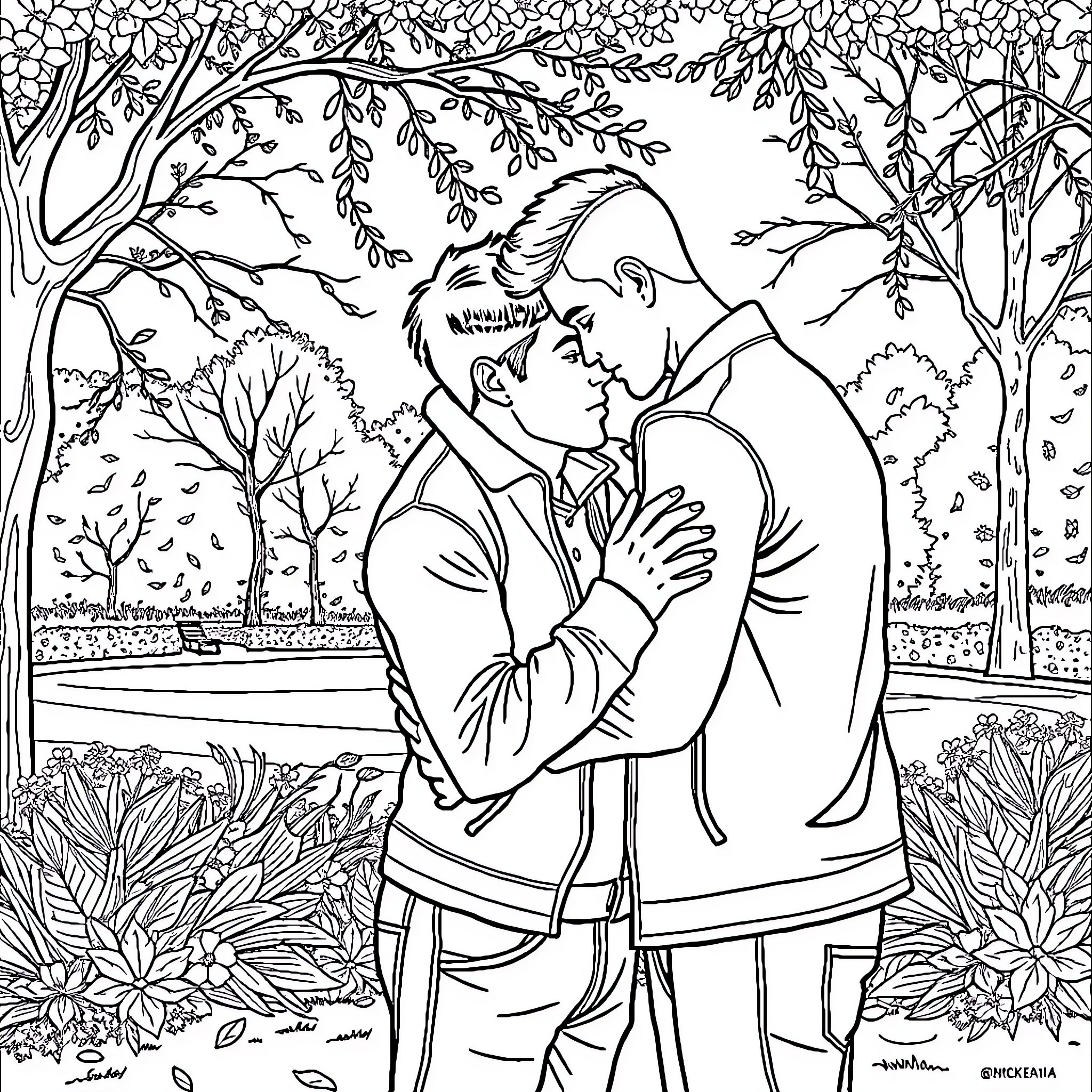 Best Gay Coloring Pages Free Printable PDF