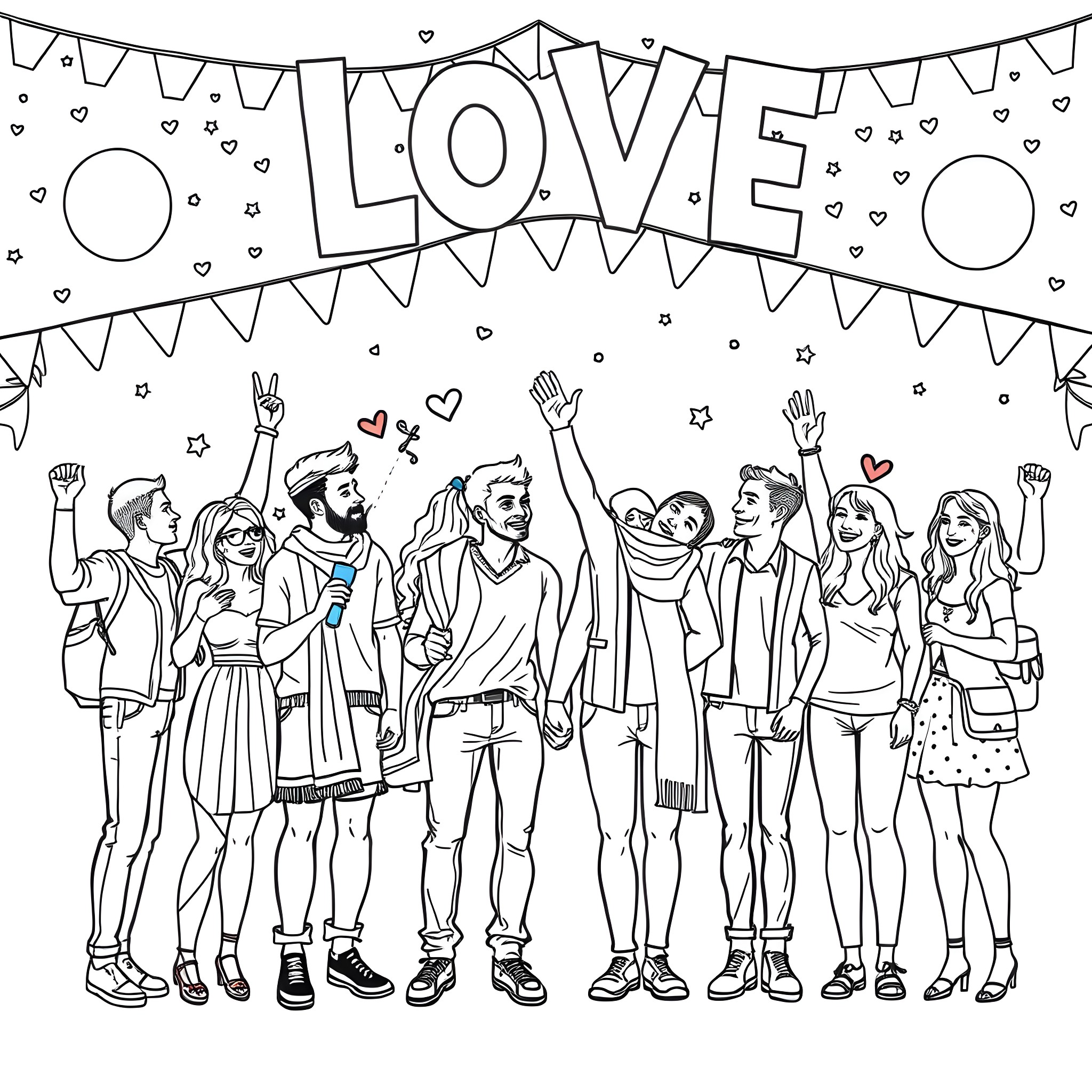Best Gay Coloring Pages Free Printable PDF