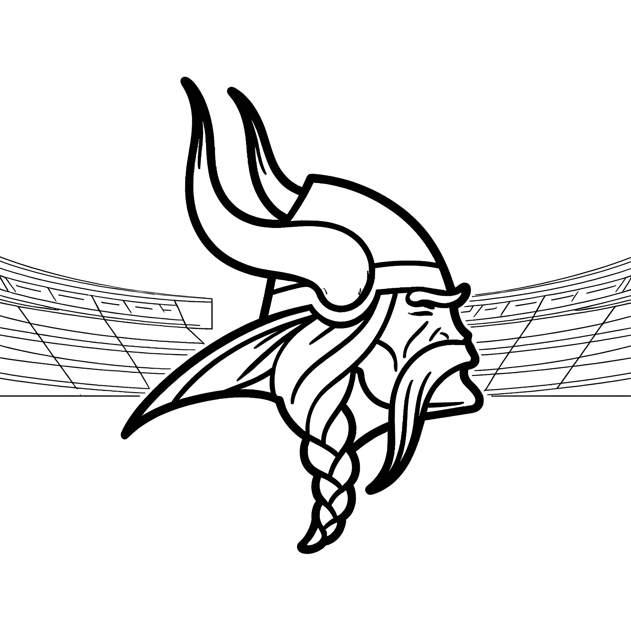 Vikings charging into battle with fierce expressions Coloring Page (free black-and-white line drawing printable PDF for all, from beginners to advanced learners, including children, teens, adults, and seniors)