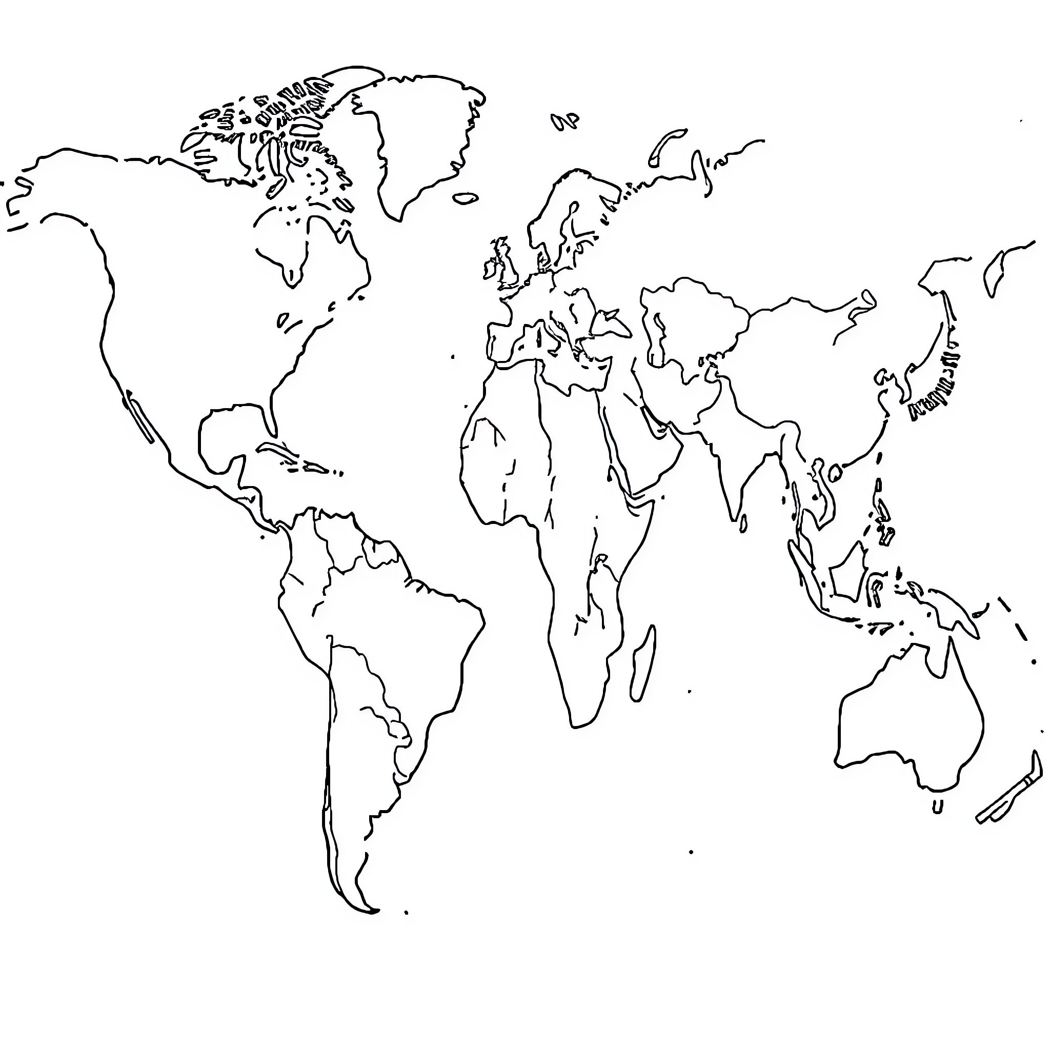 Commerce of the Continents Coloring Page (free black-and-white line drawing printable PDF for all, from beginners to advanced learners, including children, teens, adults, and seniors)