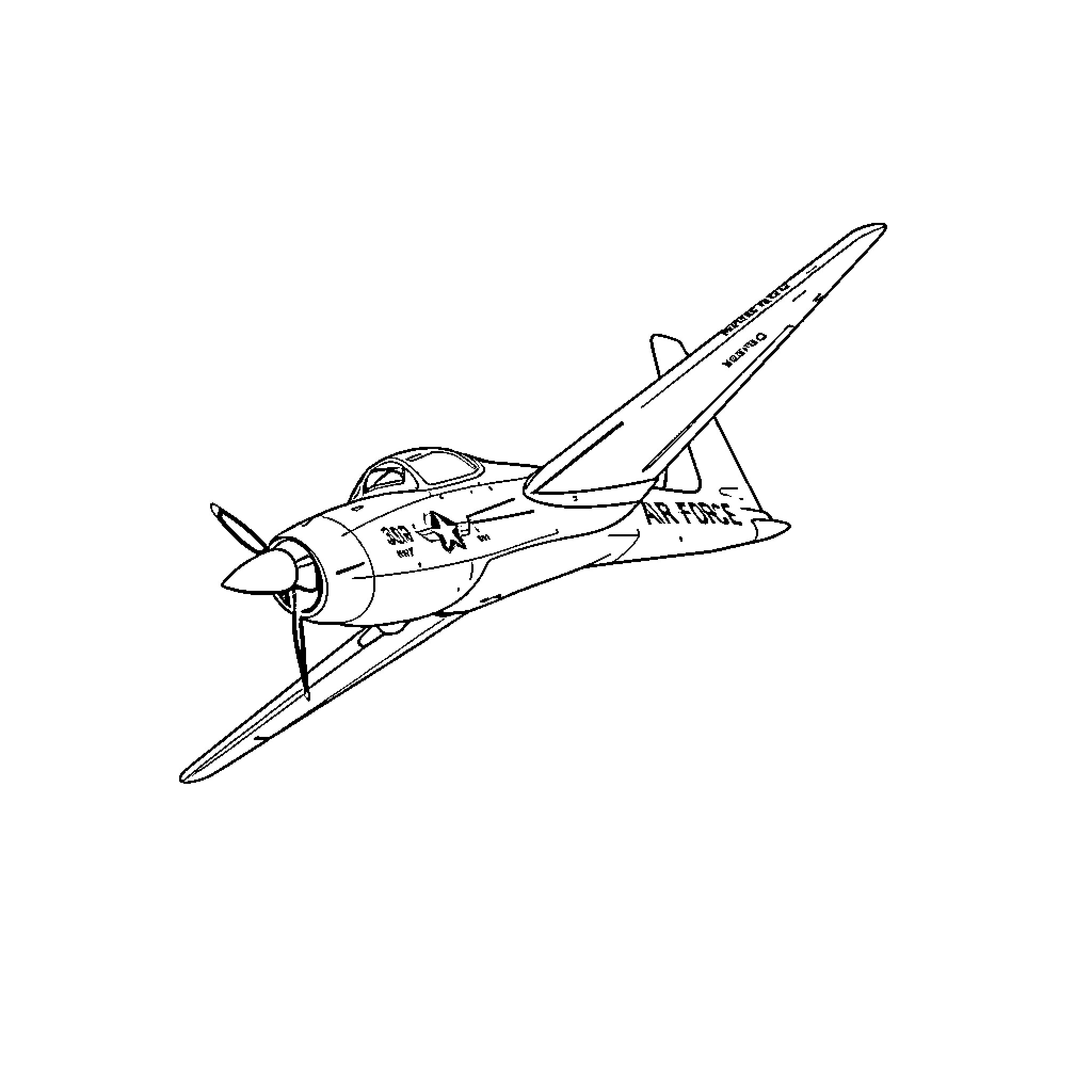Skyhawk military jet in flight Coloring Page (free black-and-white line drawing printable PDF for all, from beginners to advanced learners, including children, teens, adults, and seniors)
