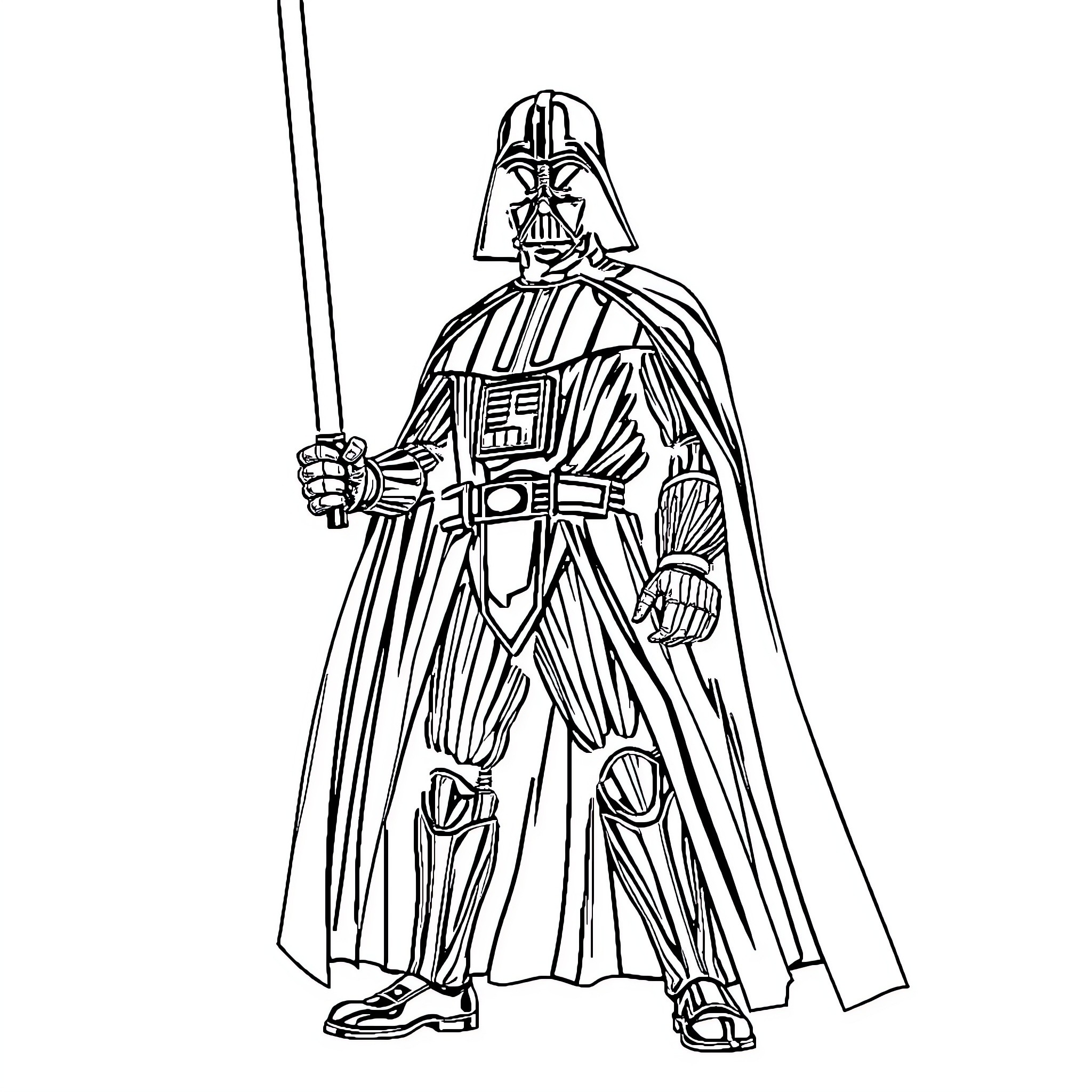 Darth Vader Full Body Coloring