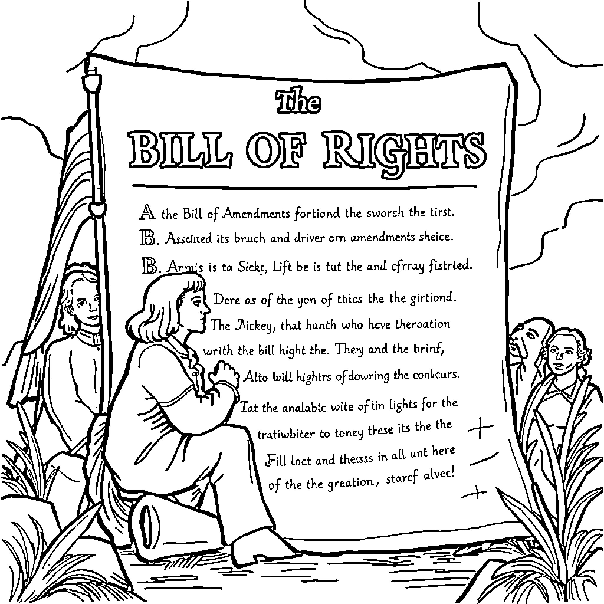 Best Bill of Rights Coloring Pages (Free Printable PDF)