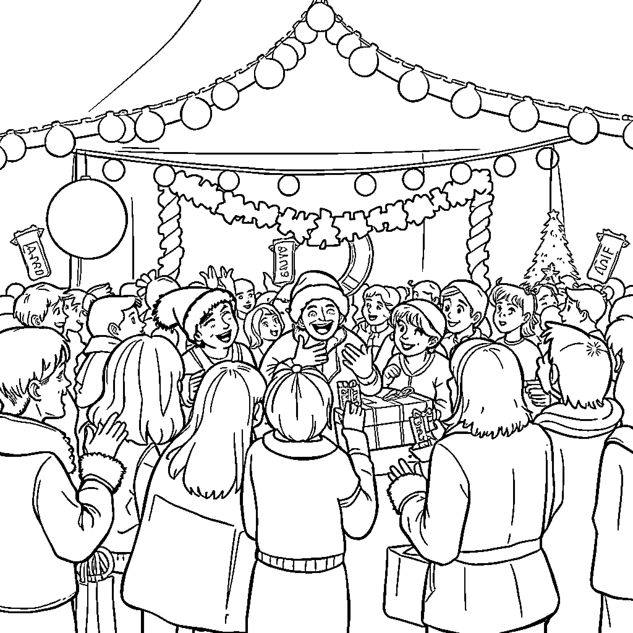 Best Christmas Raffle Coloring Pages (Free Printable PDF)