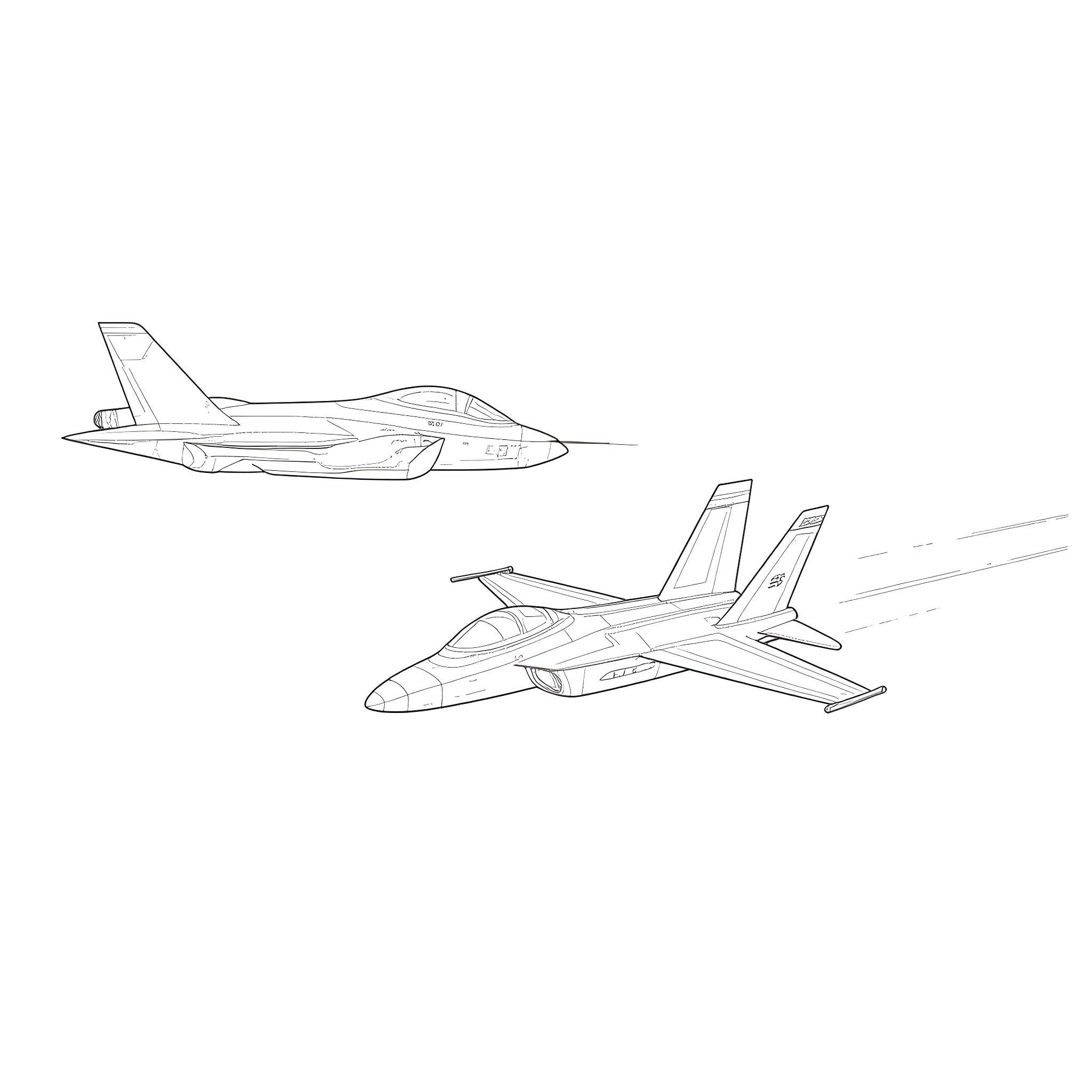 Rotordyne aircraft soaring in the sky Coloring Page (free black-and-white line drawing printable PDF for all, from beginners to advanced learners, including children, teens, adults, and seniors)