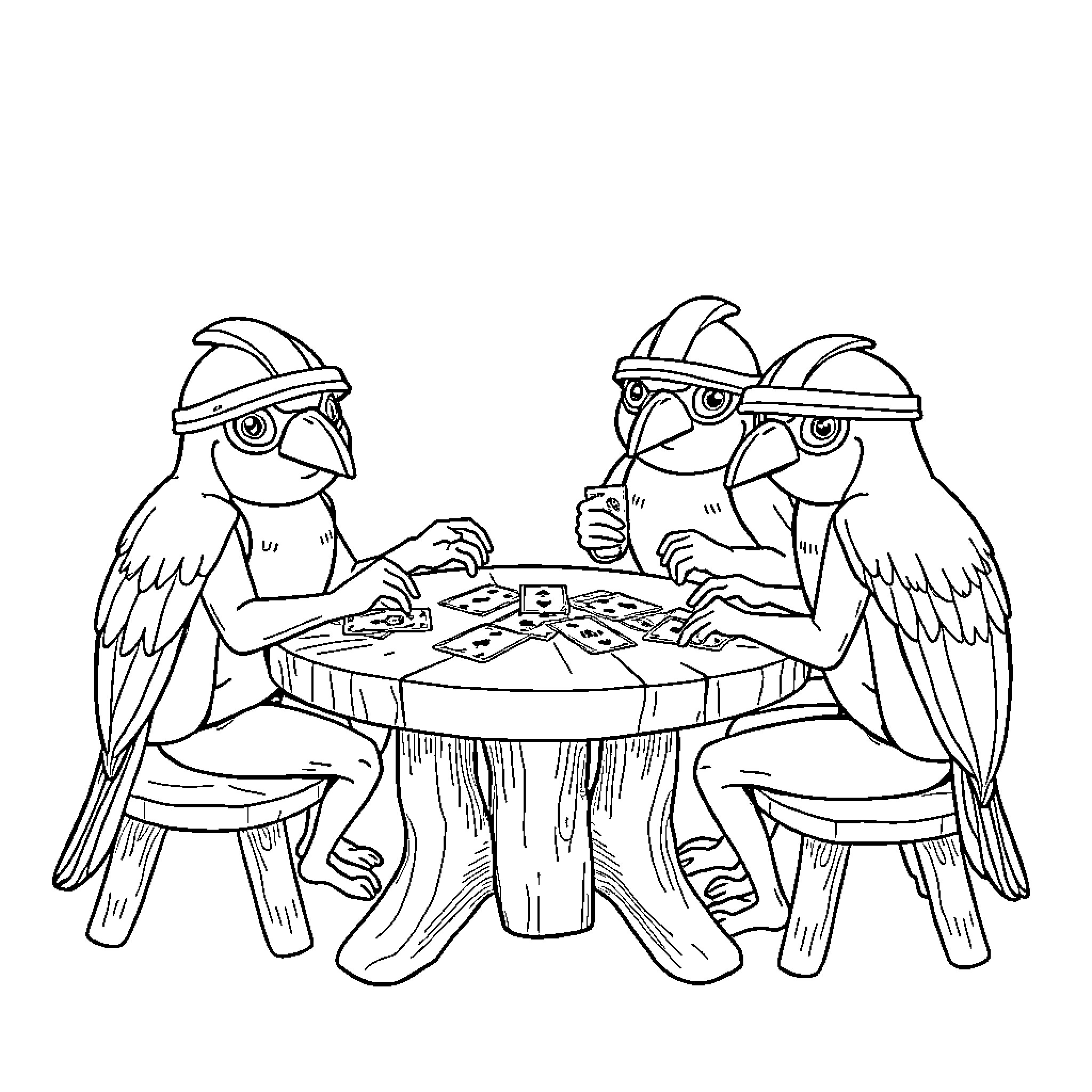 Paw Patrol characters working on a construction project Coloring Page (free black-and-white line drawing printable PDF for all, from beginners to advanced learners, including children, teens, adults, and seniors)