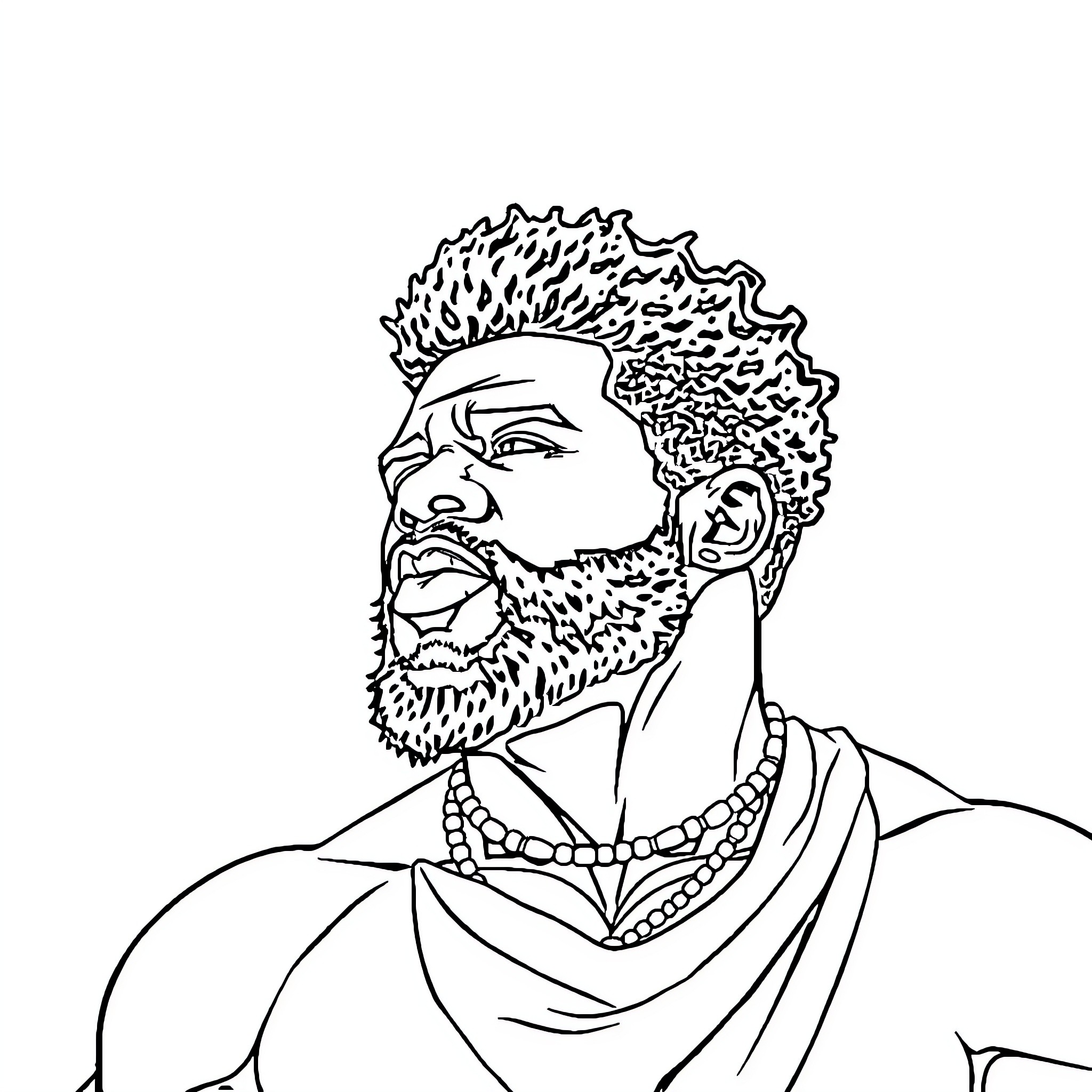 Power of Resilience and Strength Coloring Page (free black-and-white line drawing printable PDF for all, from beginners to advanced learners, including children, teens, adults, and seniors)