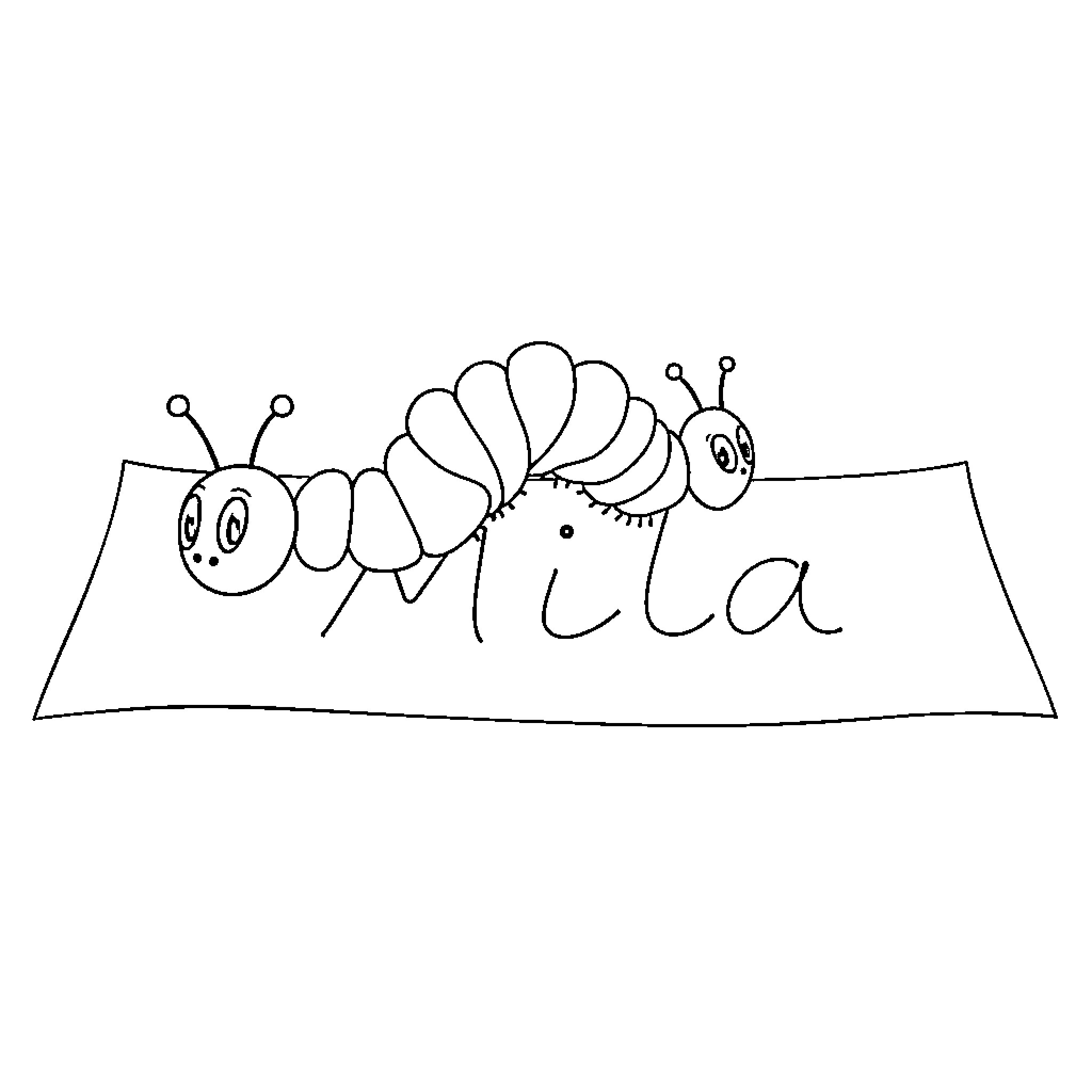 Caterpillar crawling and exploring the scene Coloring Page (free black-and-white line drawing printable PDF for all, from beginners to advanced learners, including children, teens, adults, and seniors)