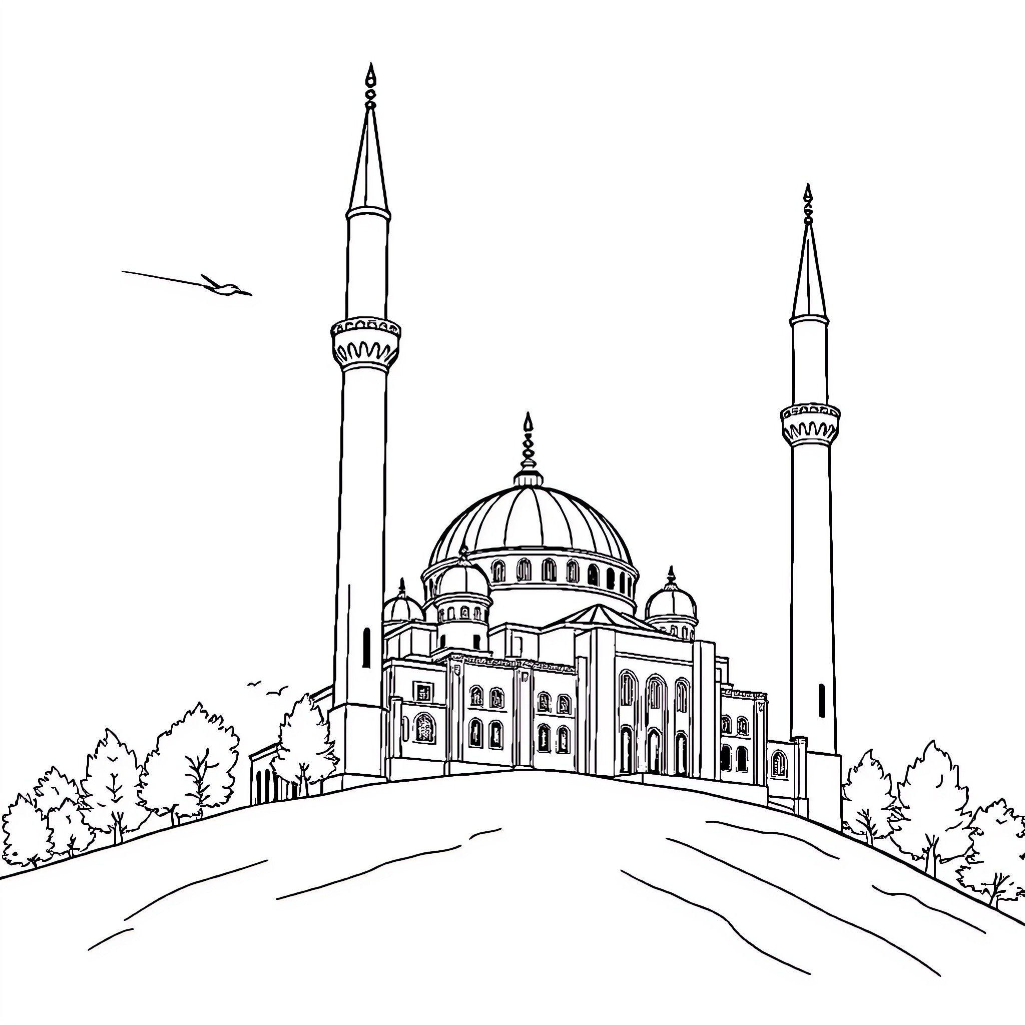 Best Mosque Coloring Pages (Free Printable PDF)
