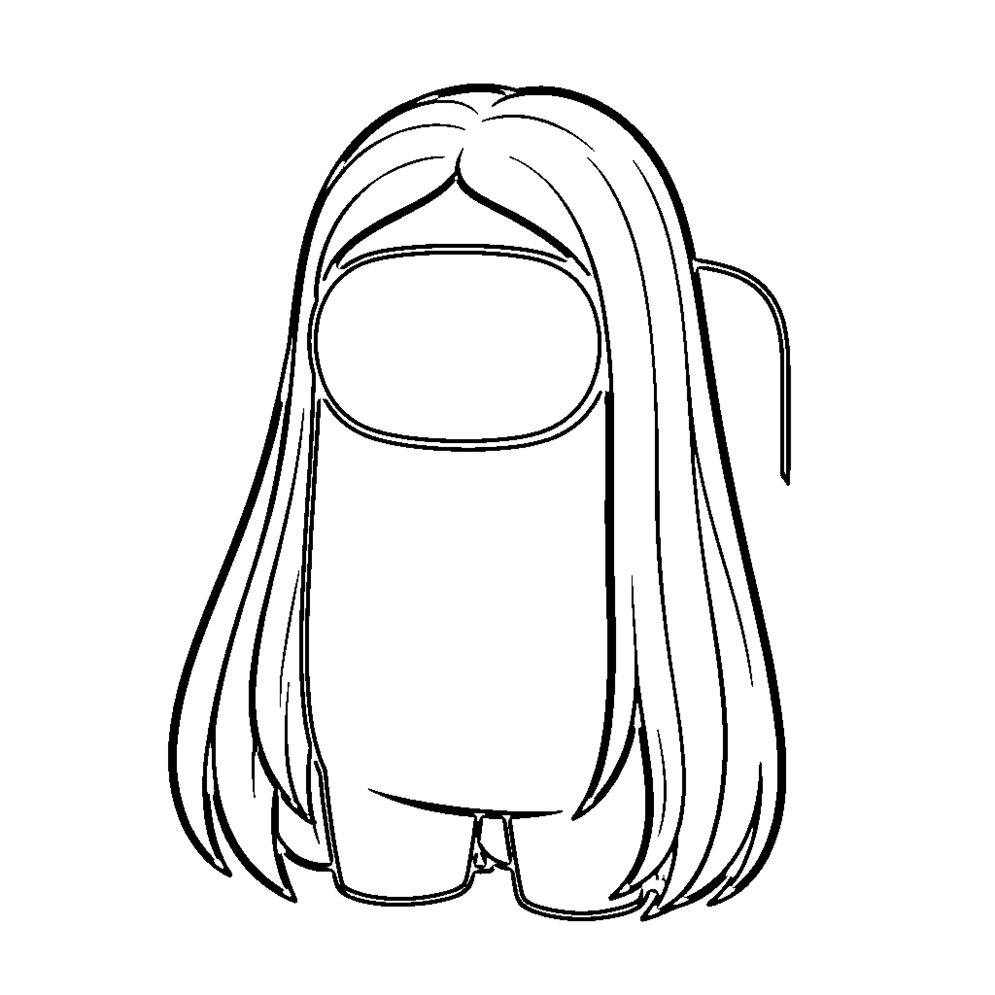 Among Us Characters in Simple Sketch Style Coloring Page (free black-and-white line drawing printable PDF for all, from beginners to advanced learners, including children, teens, adults, and seniors)