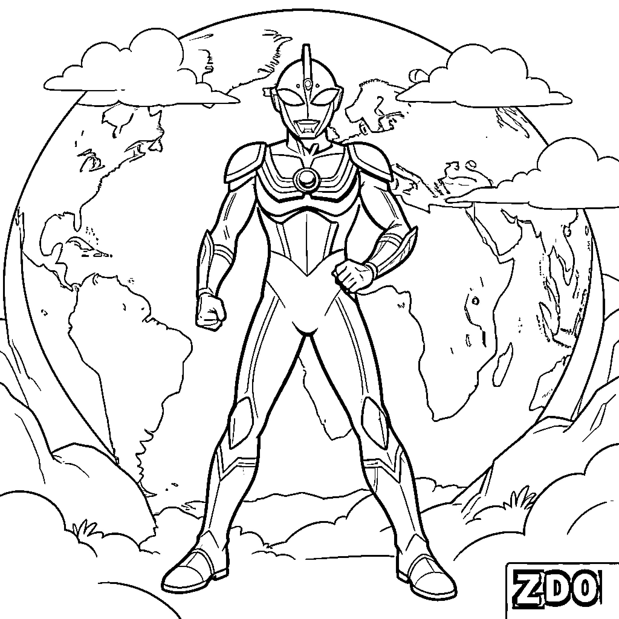 Best Ultraman Coloring Pages (Free Printable PDF)