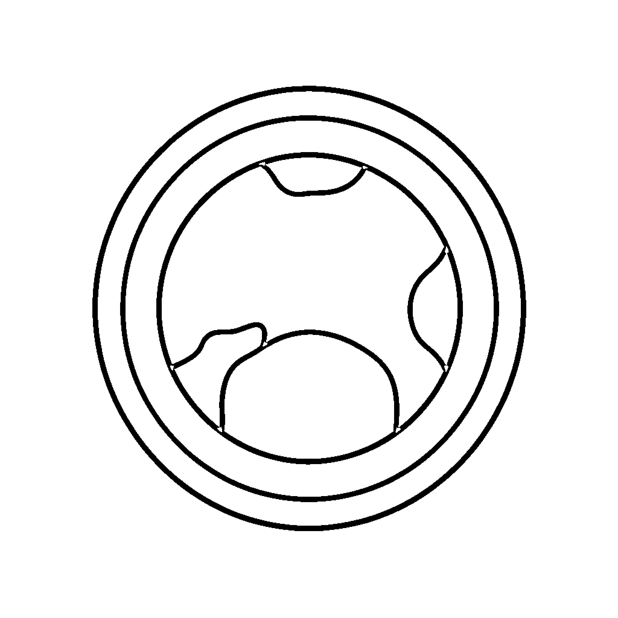 Logo with abstract circular shapes Coloring Page (free black-and-white line drawing printable PDF for all, from beginners to advanced learners, including children, teens, adults, and seniors)