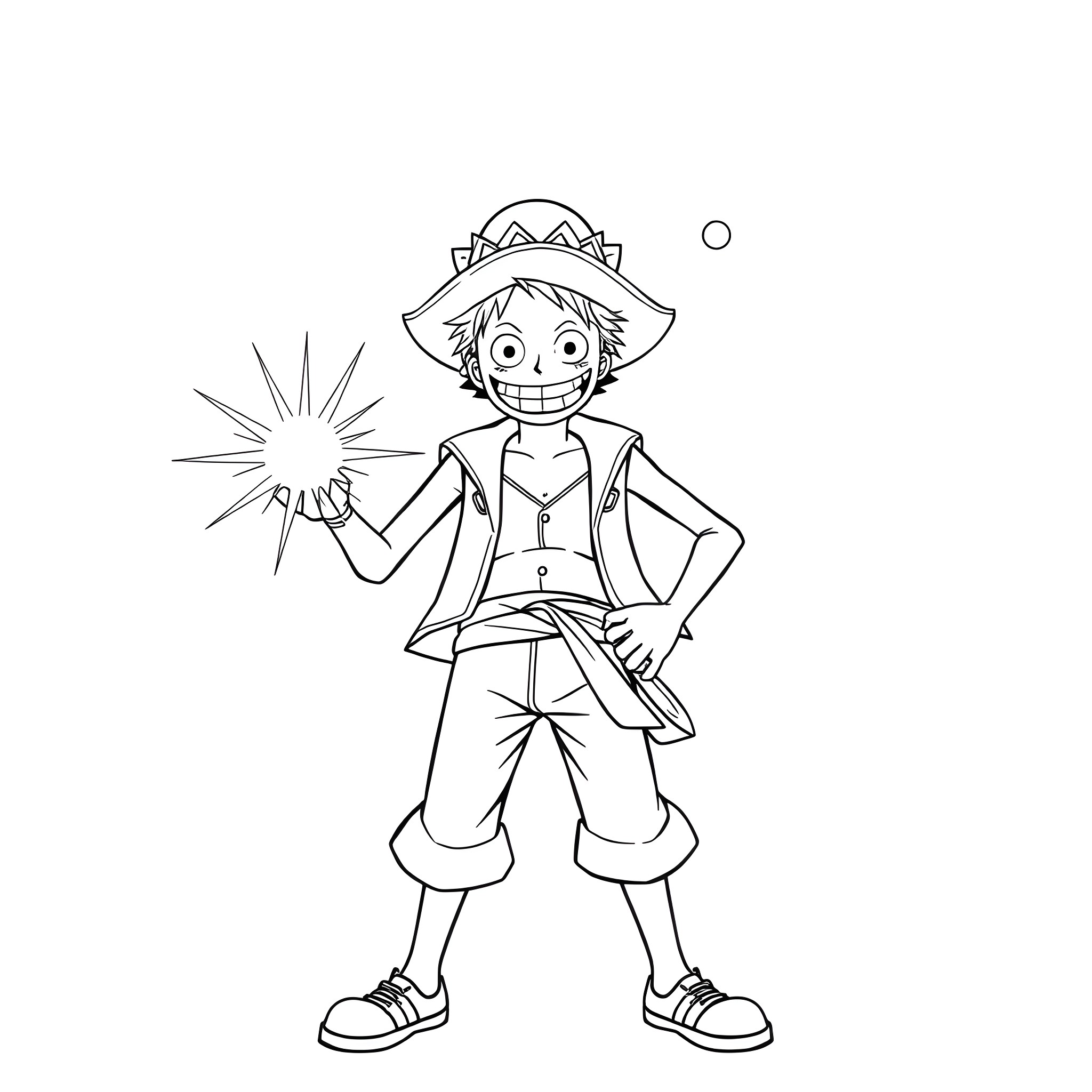 Franky's Adventurous Exploration Coloring Page (free black-and-white line drawing printable PDF for all, from beginners to advanced learners, including children, teens, adults, and seniors)