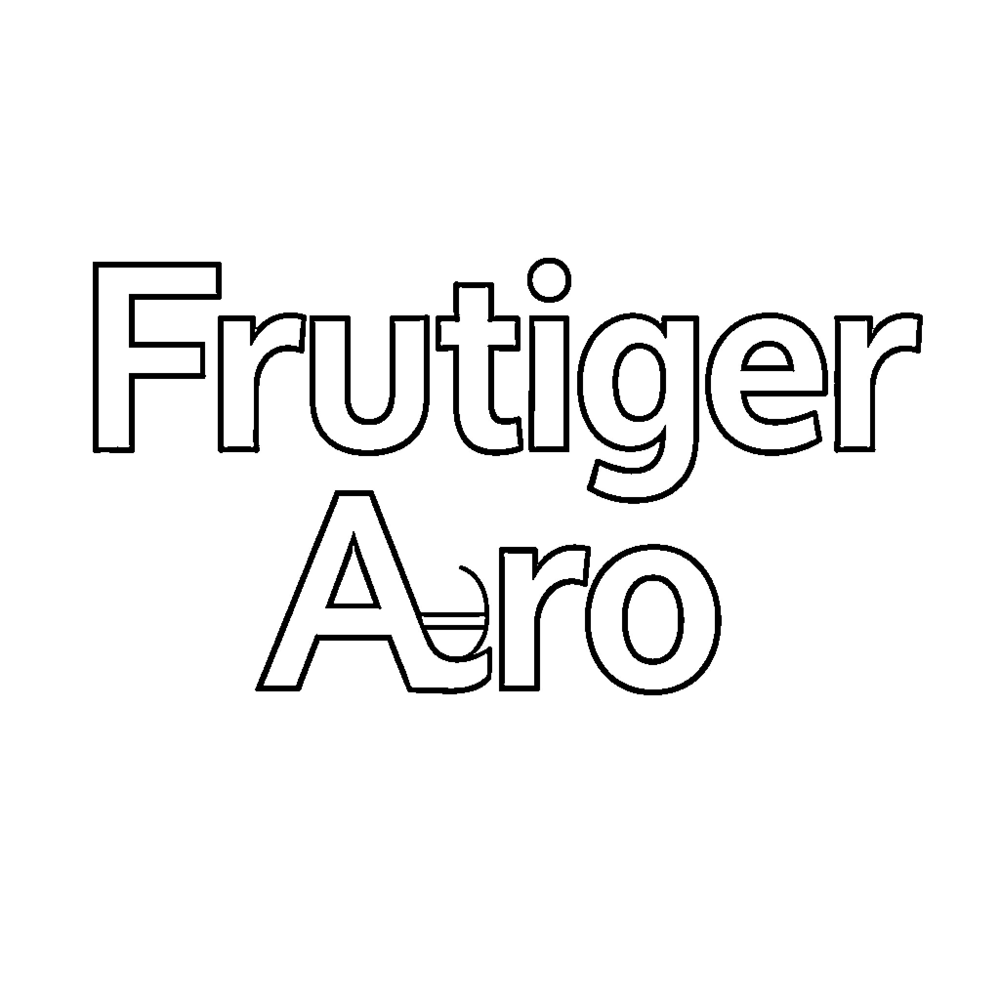 Frutiger Aero text appearing in a stylized outline Coloring Page (free black-and-white line drawing printable PDF for all, from beginners to advanced learners, including children, teens, adults, and seniors)