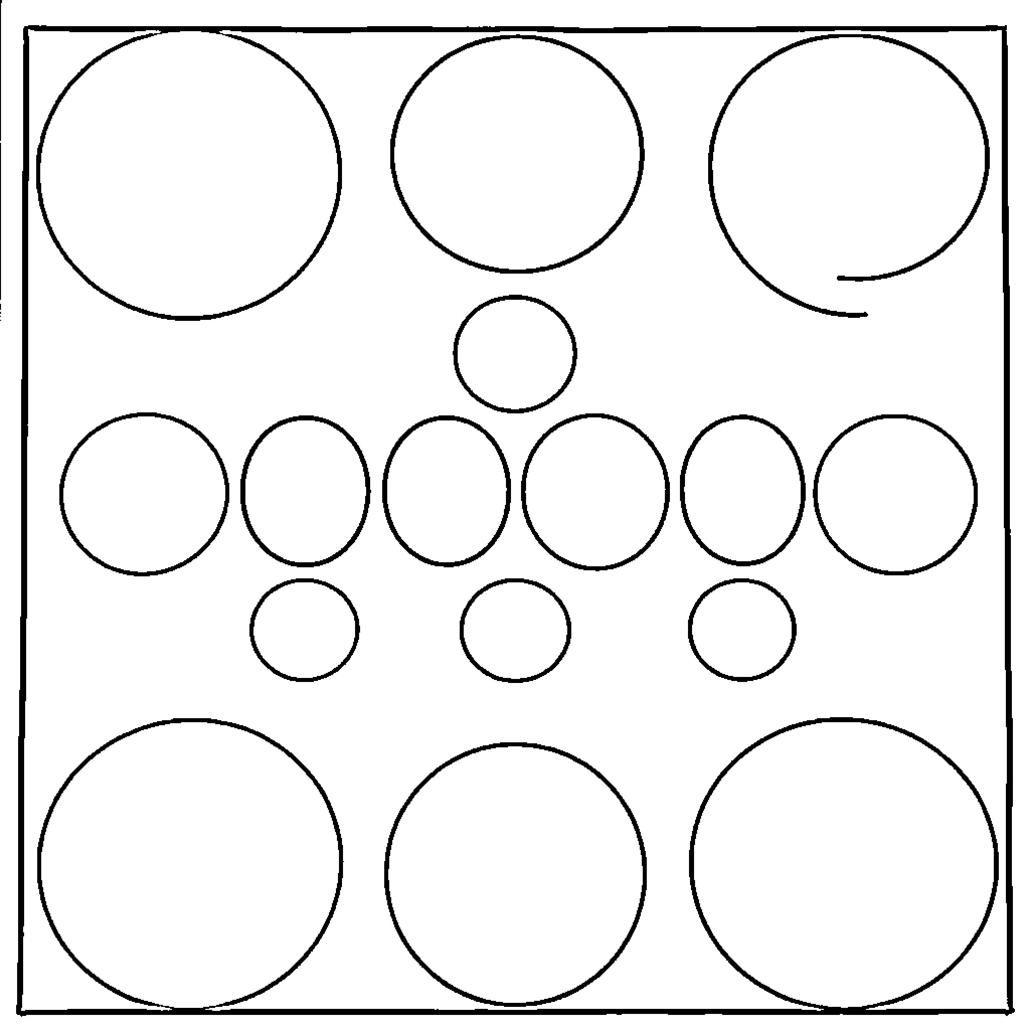 Twister of Geometric Shapes Coloring Page (free black-and-white line drawing printable PDF for all, from beginners to advanced learners, including children, teens, adults, and seniors)
