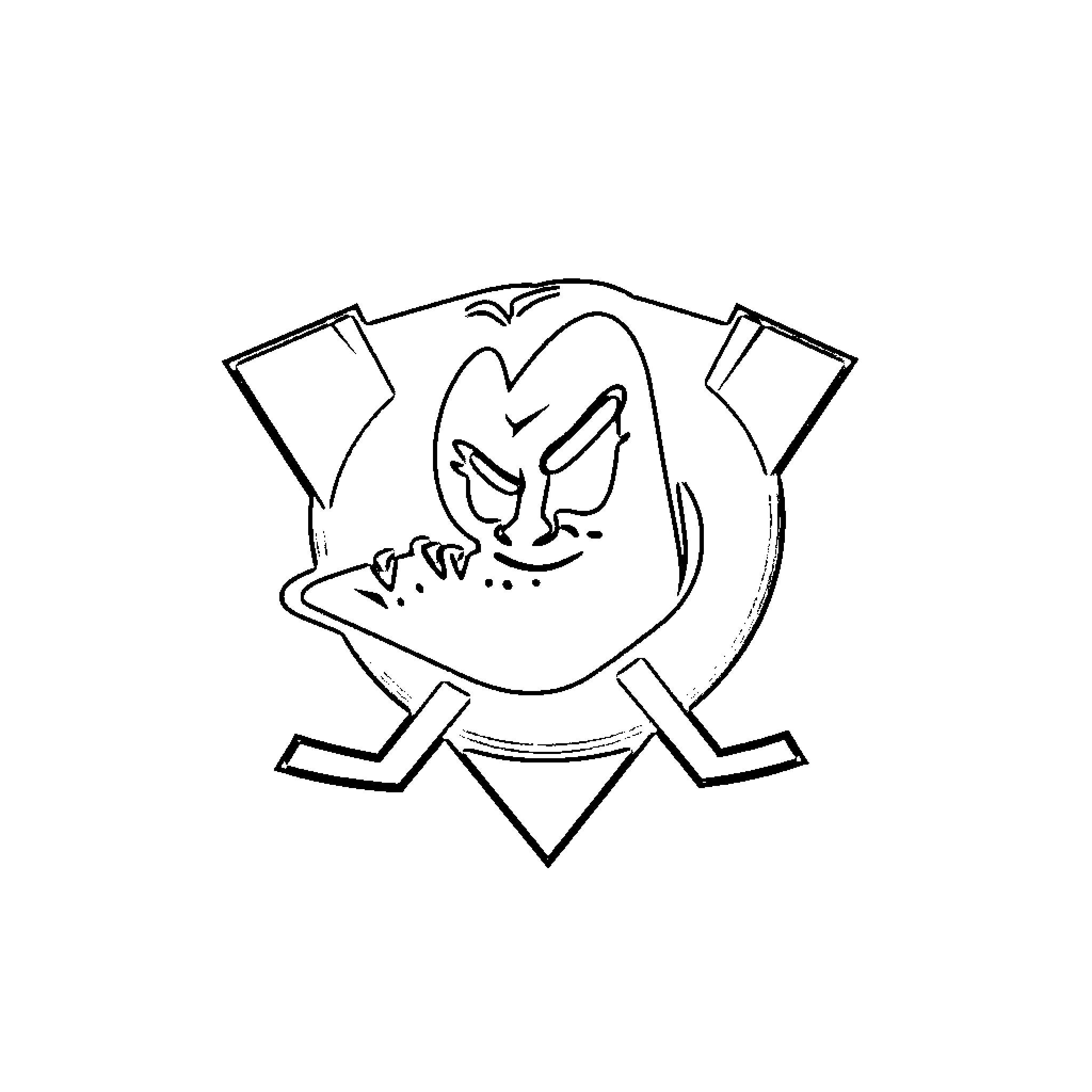 Ducks engaging in playful antics Coloring Page (free black-and-white line drawing printable PDF for all, from beginners to advanced learners, including children, teens, adults, and seniors)