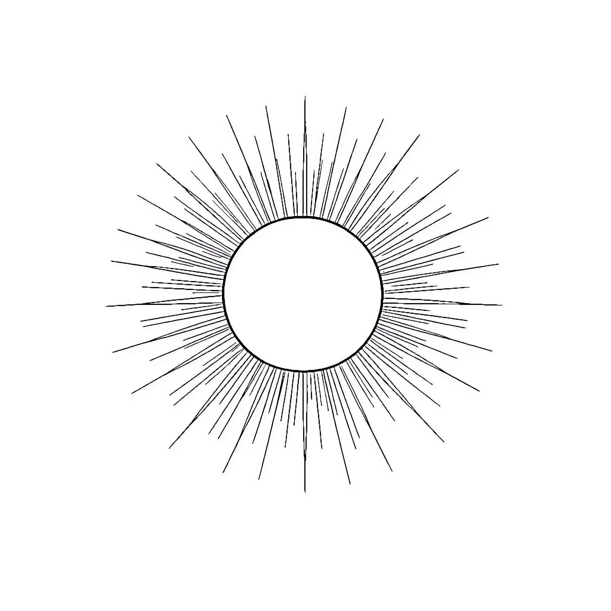Sun's radiant beams shine brightly Coloring Page (free black-and-white line drawing printable PDF for all, from beginners to advanced learners, including children, teens, adults, and seniors)