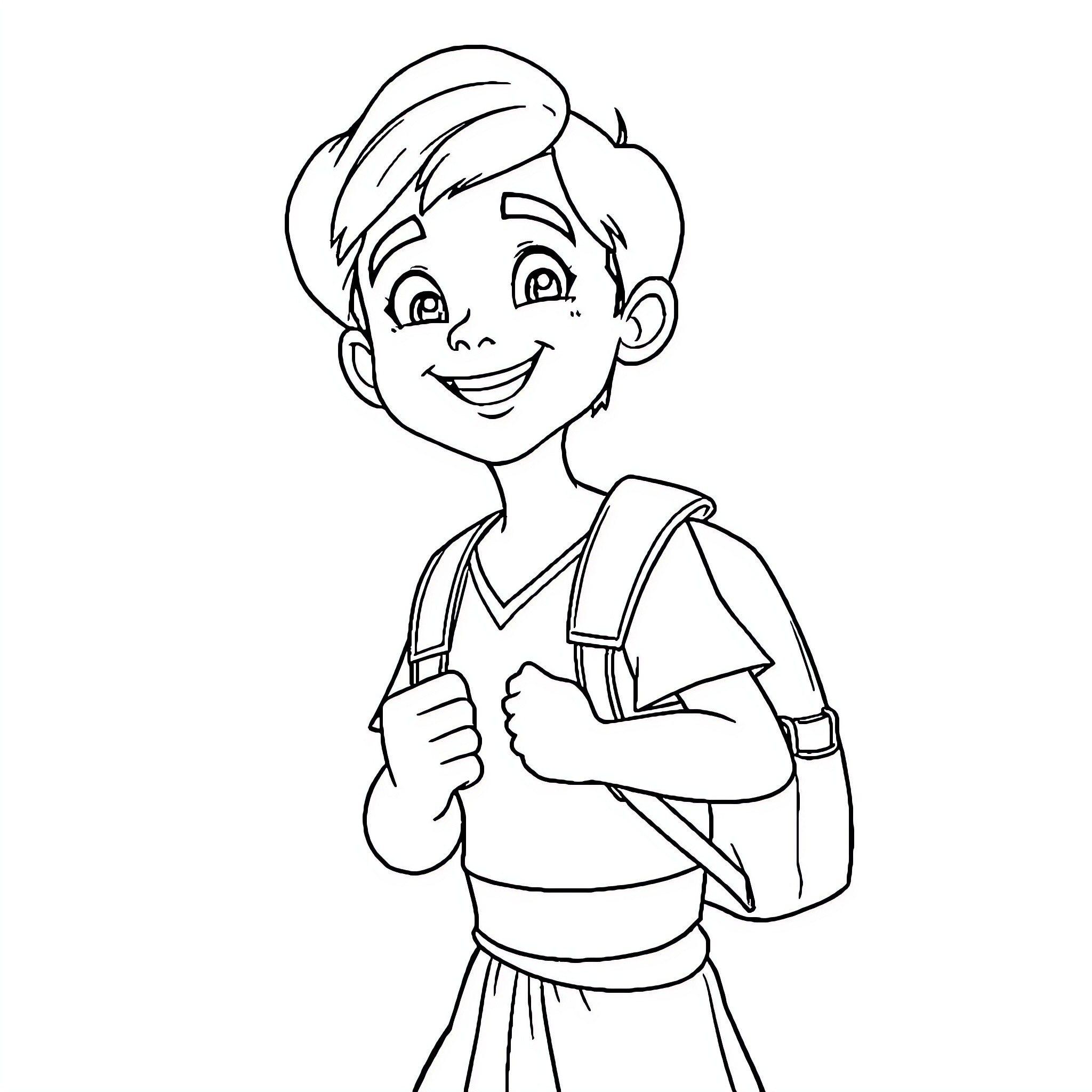 Aladdin's Joyful Exploration Coloring Page (free black-and-white line drawing printable PDF for all, from beginners to advanced learners, including children, teens, adults, and seniors)