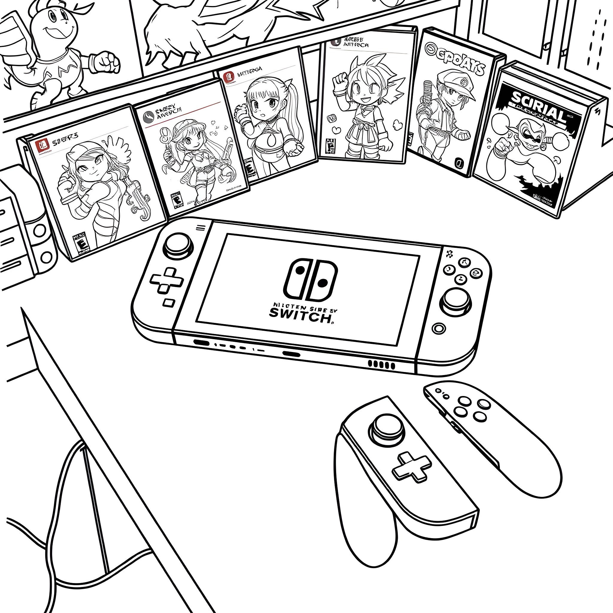 10 Best Nintendo Switch Coloring Pages (Free Printable PDFs)