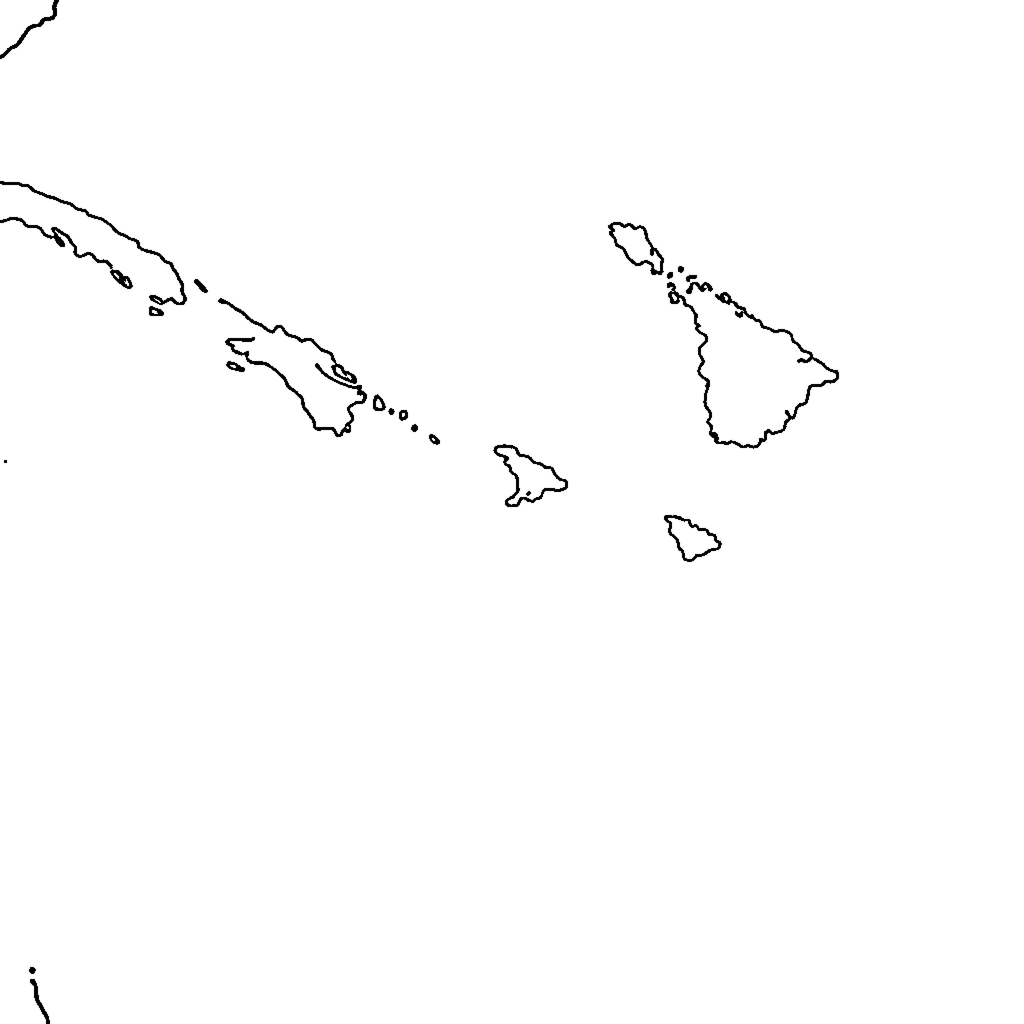 Windward Islands outline on a white background Coloring Page (free black-and-white line drawing printable PDF for all, from beginners to advanced learners, including children, teens, adults, and seniors)
