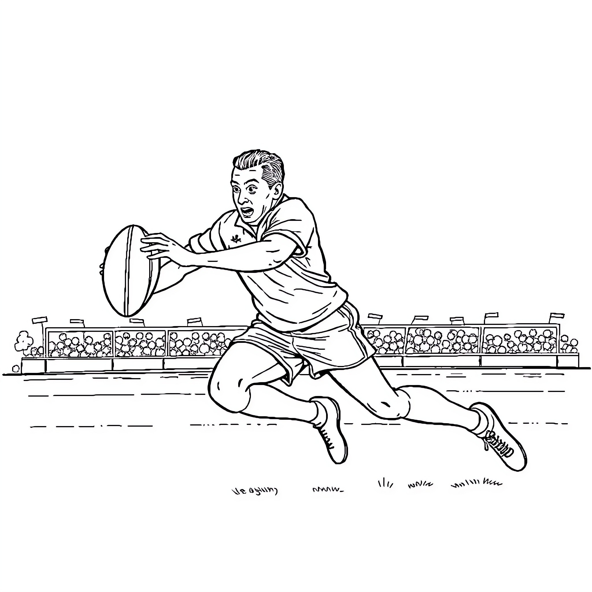 Labubu playing tennis on the court Coloring Page (free black-and-white line drawing printable PDF for all, from beginners to advanced learners, including children, teens, adults, and seniors)