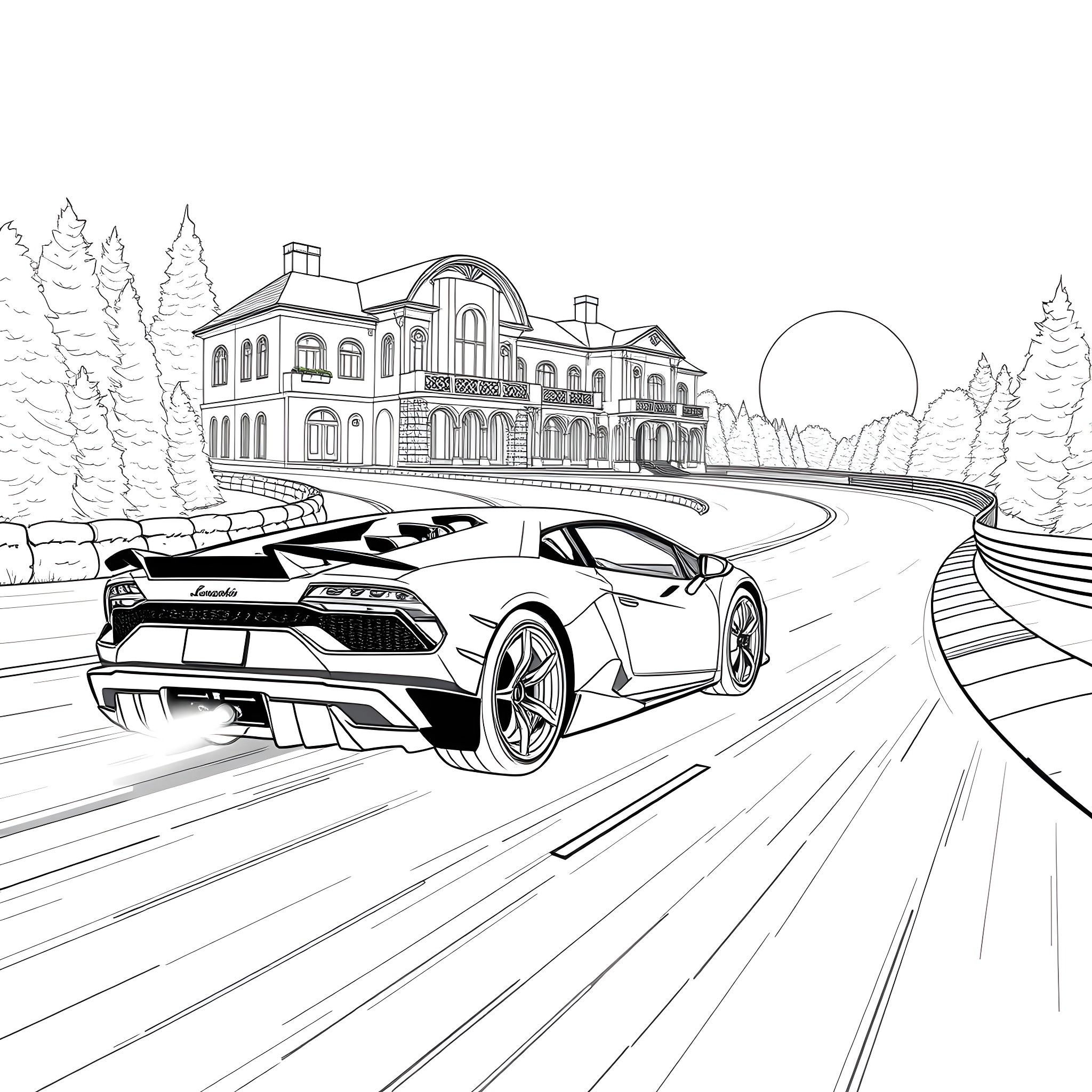 Lamborghini Centenario Coloring Page