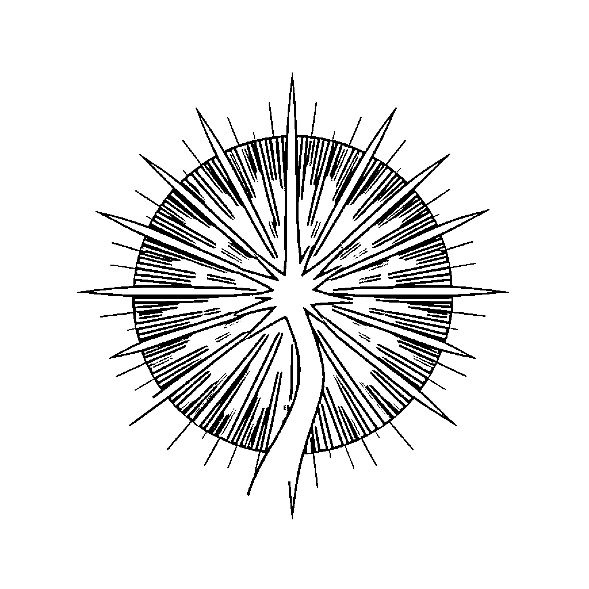 Spark of Radiant Energy Coloring Page (free black-and-white line drawing printable PDF for all, from beginners to advanced learners, including children, teens, adults, and seniors)