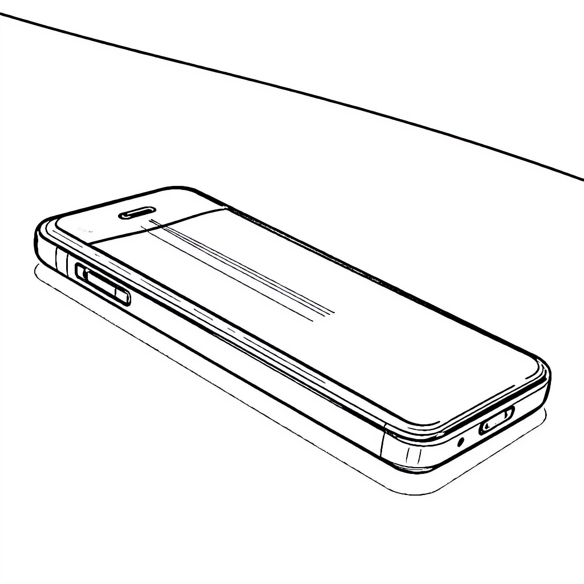 Car with simple lines and minimalist design Coloring Page (free black-and-white line drawing printable PDF for all, from beginners to advanced learners, including children, teens, adults, and seniors)