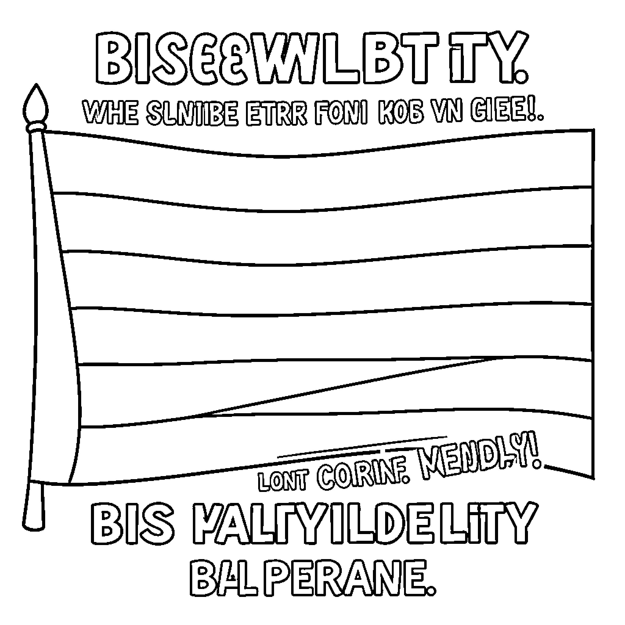 Best Bisexual Pride Flag Coloring Pages (Free Printable PDF)