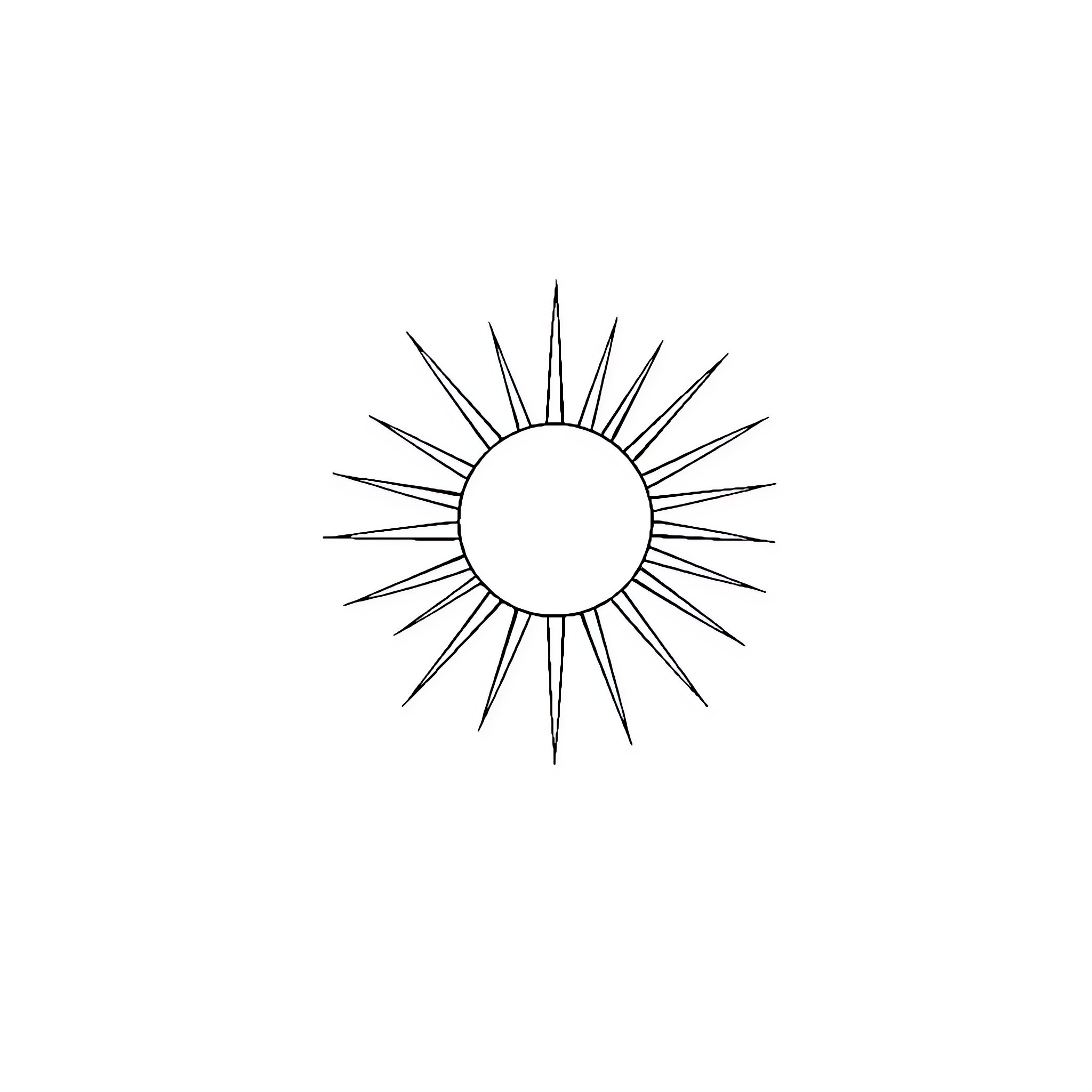 Sun shining bright in the sky Coloring Page (free black-and-white line drawing printable PDF for all, from beginners to advanced learners, including children, teens, adults, and seniors)