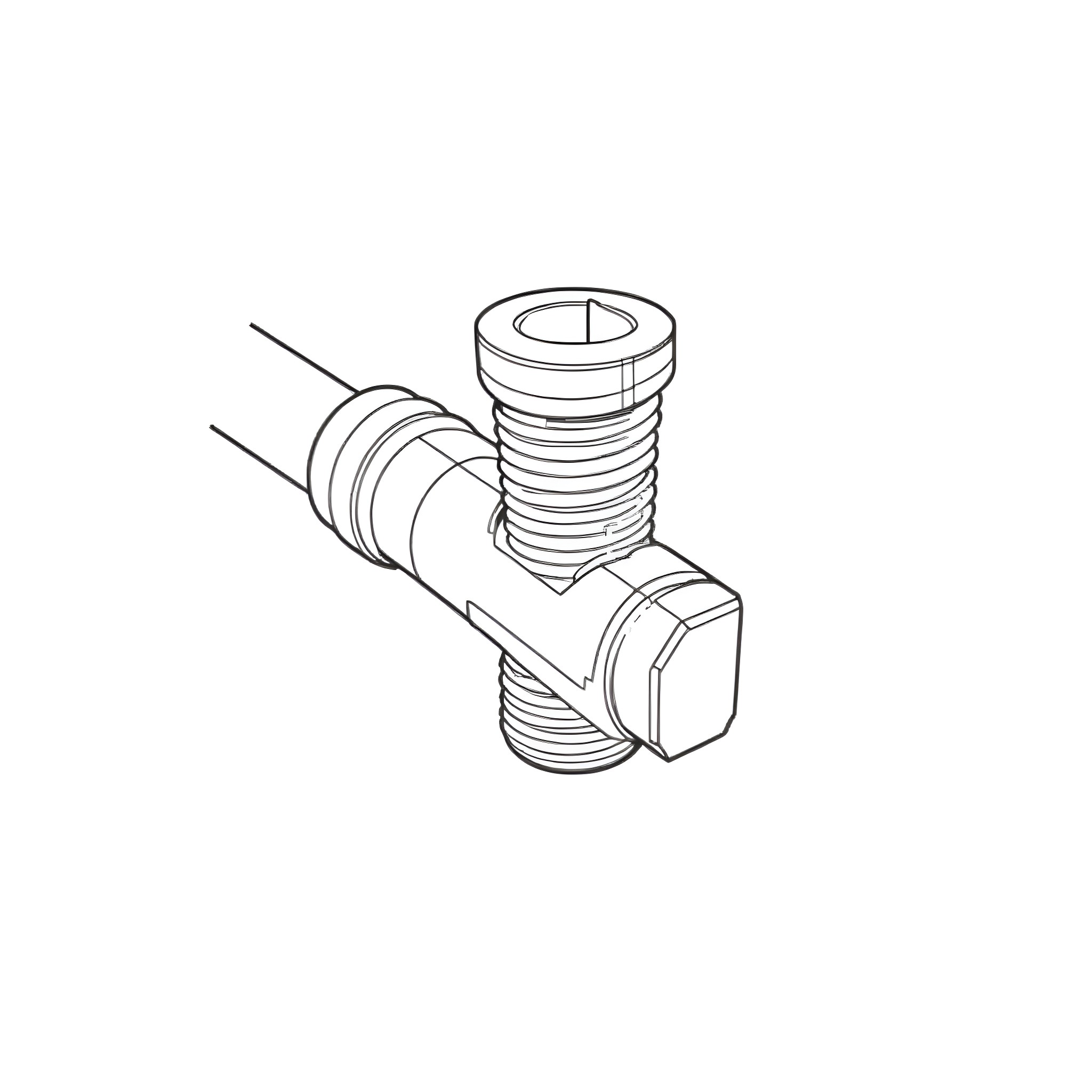 Hex Bolt Engineering Components Coloring Page (free black-and-white line drawing printable PDF for all, from beginners to advanced learners, including children, teens, adults, and seniors)