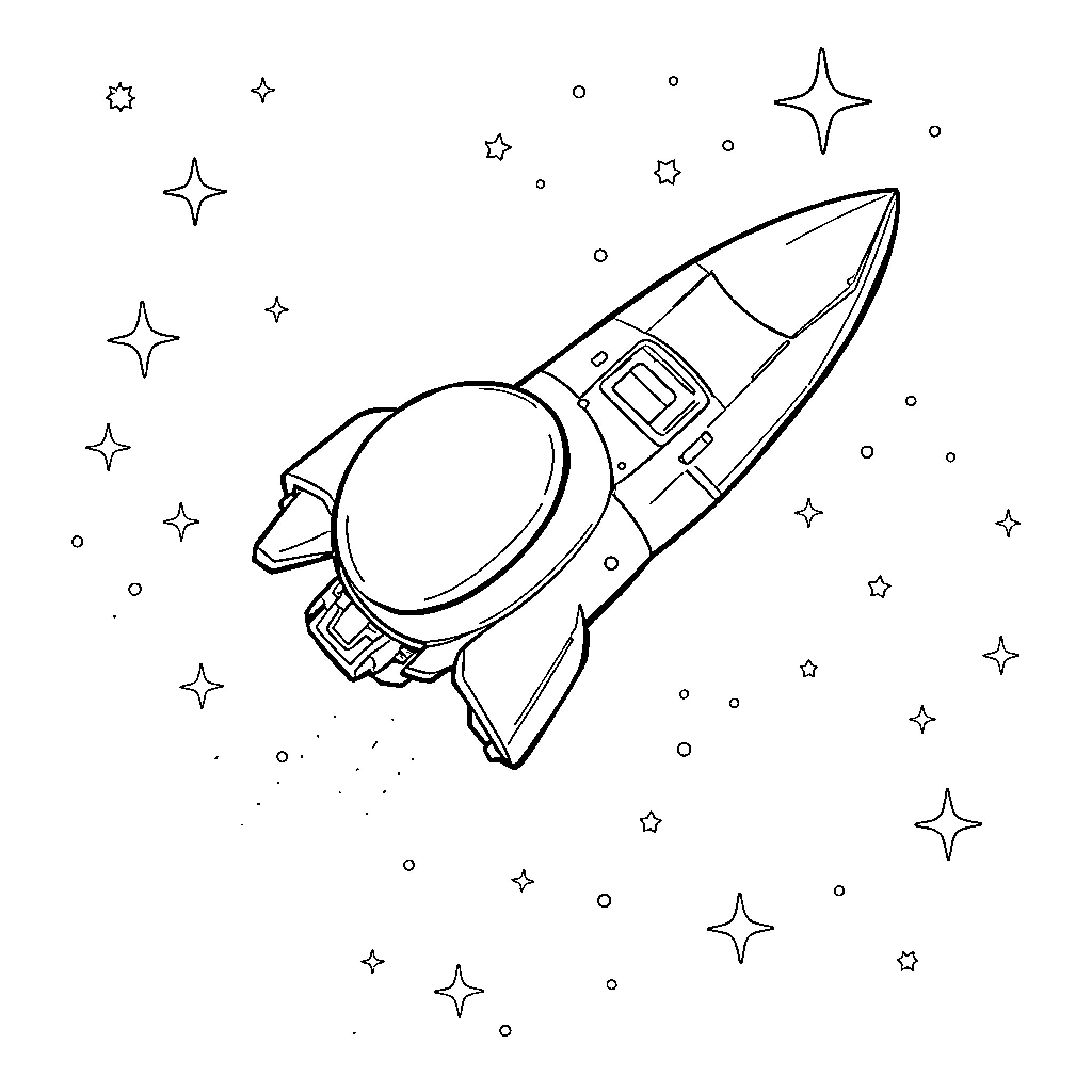 Best Spaceship Coloring Pages (Free Printable PDF)