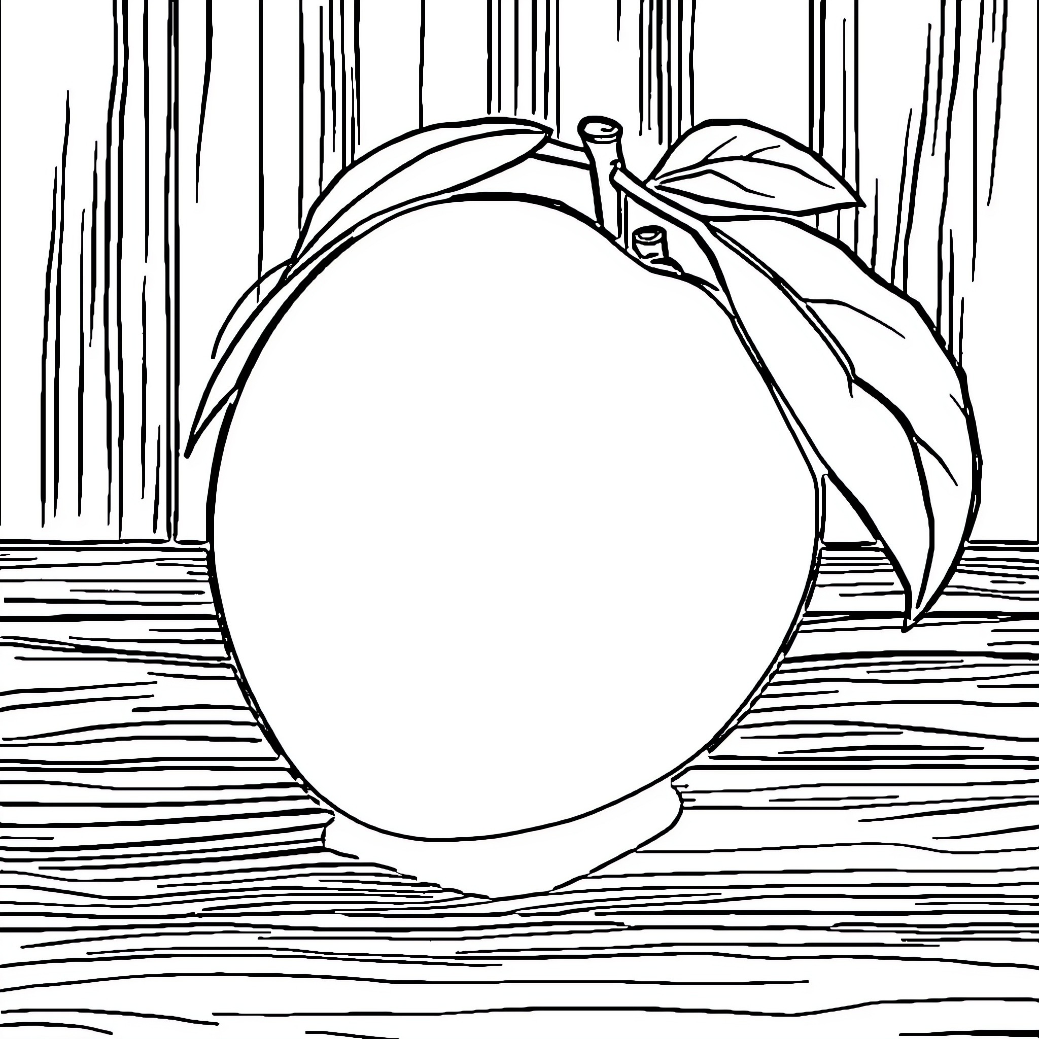Mango in Elegant Frame Coloring Page (free black-and-white line drawing printable PDF for all, from beginners to advanced learners, including children, teens, adults, and seniors)