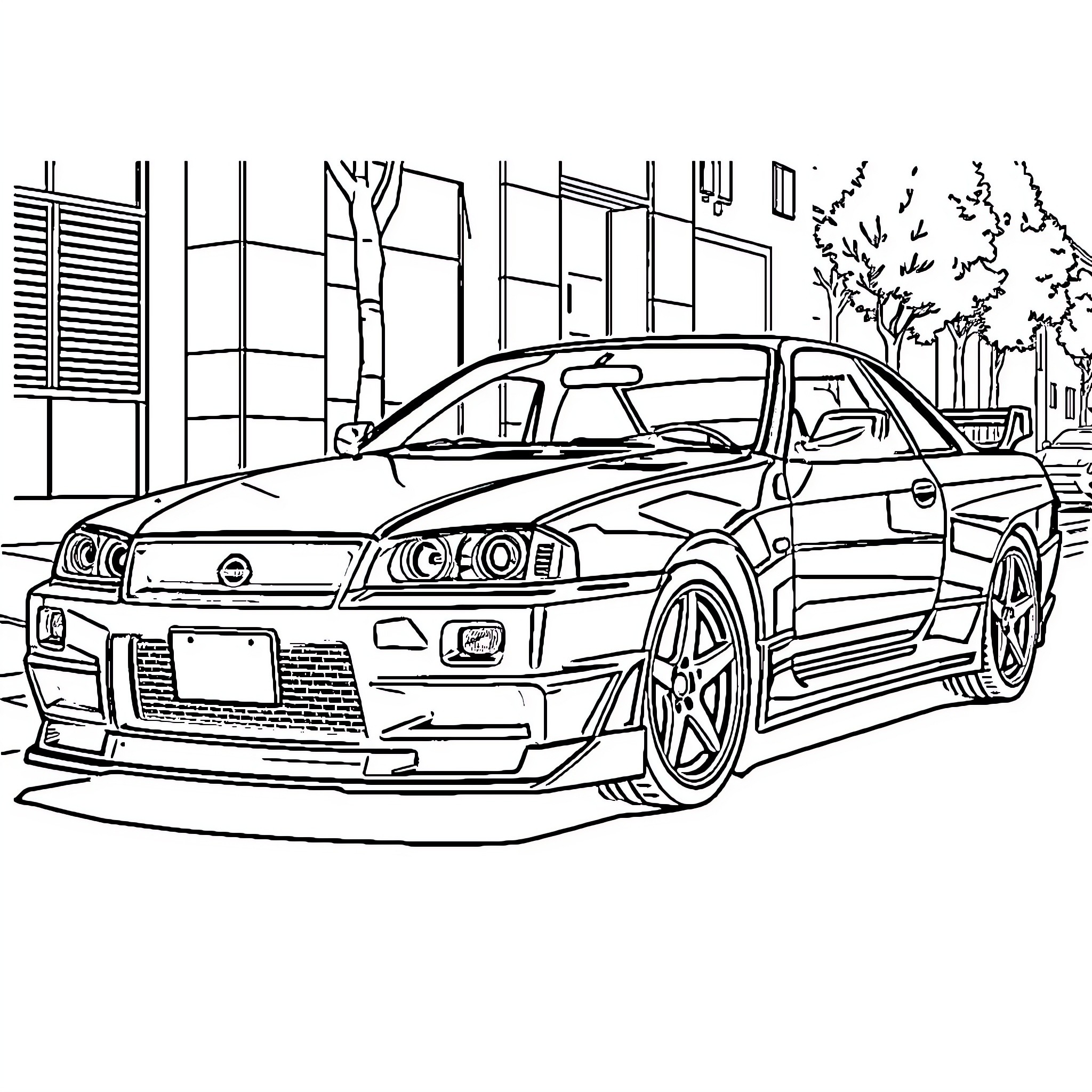 Nissan Skyline Coloring Pages