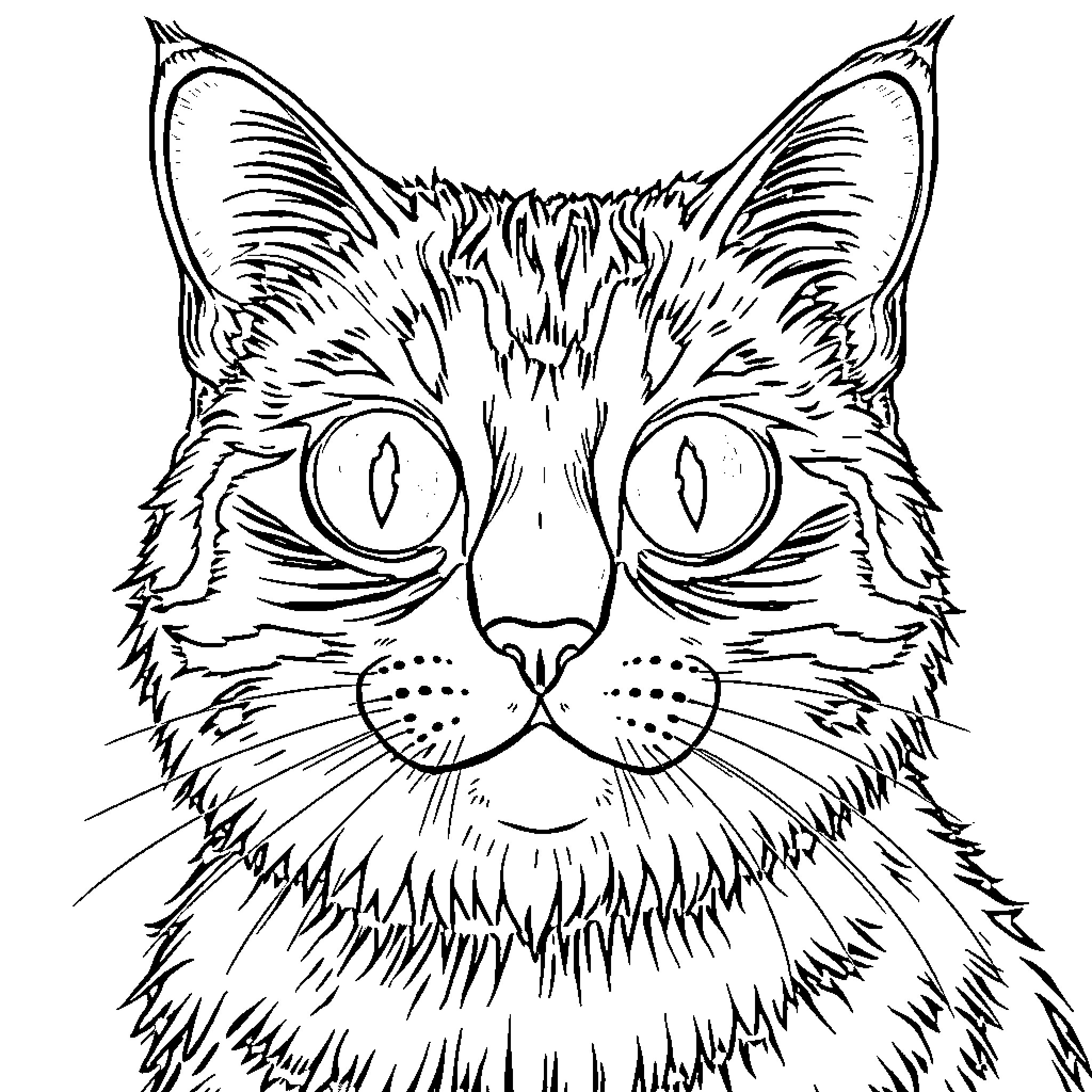 Owl with alert expression Coloring Page (free black-and-white line drawing printable PDF for all, from beginners to advanced learners, including children, teens, adults, and seniors)