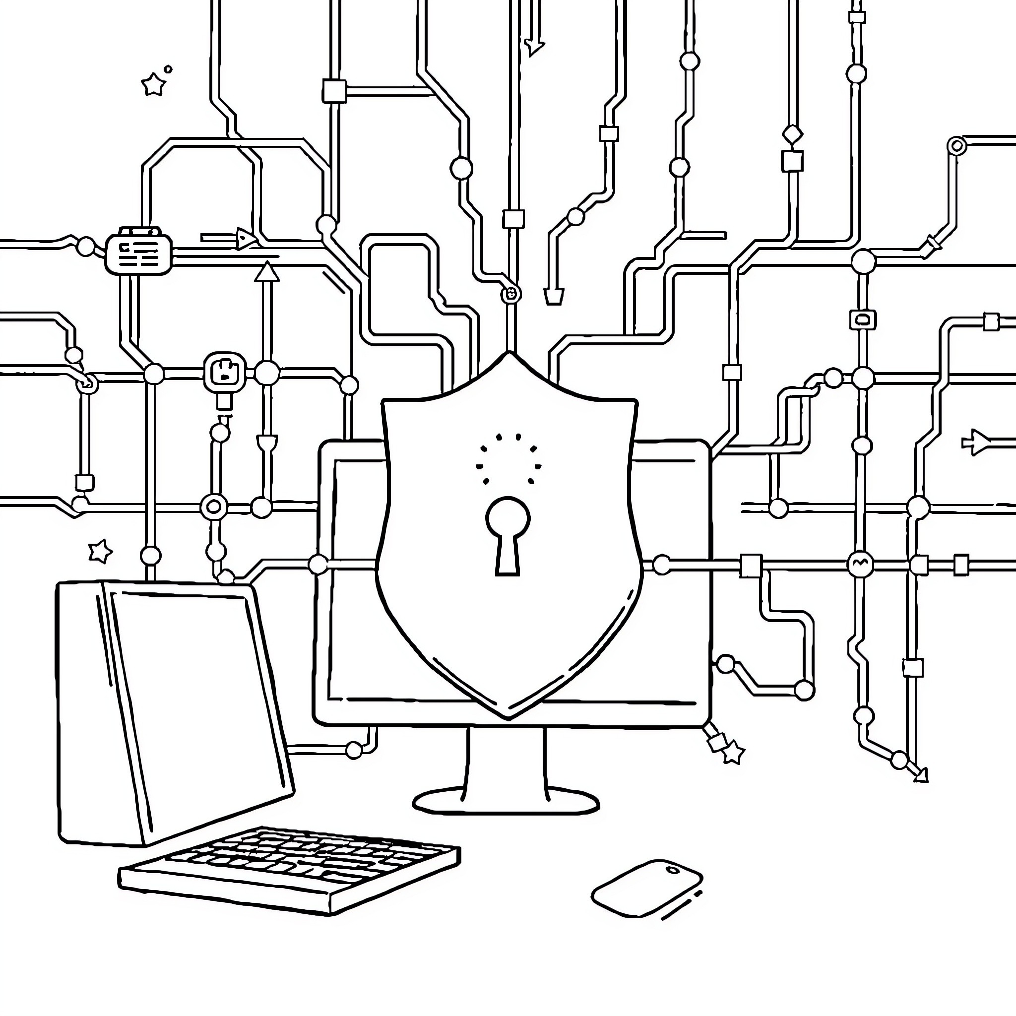 Best Cyber Security Coloring Pages (Free Printable PDF)