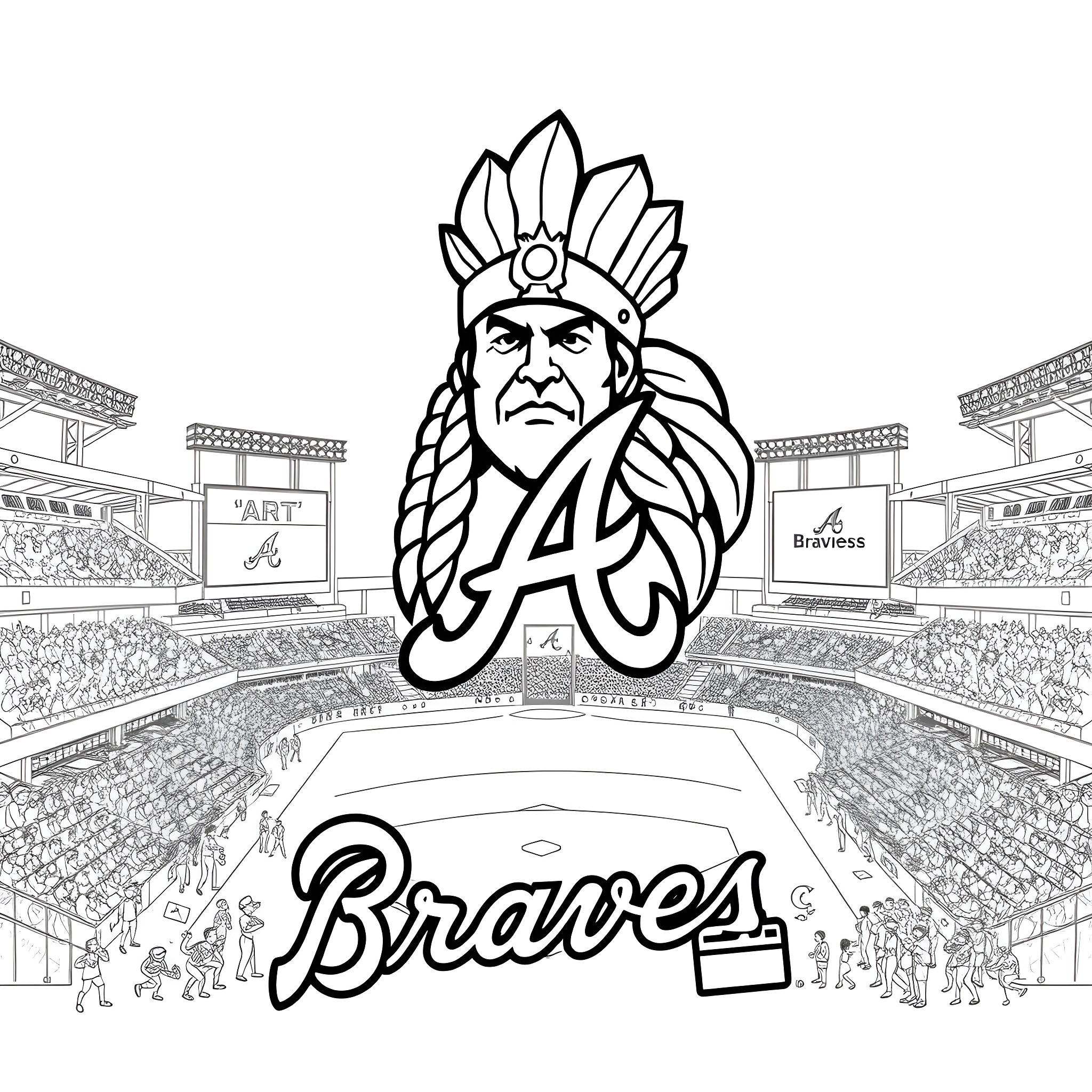 1 Best Atlanta Braves Coloring - 11cb92427a195c05 