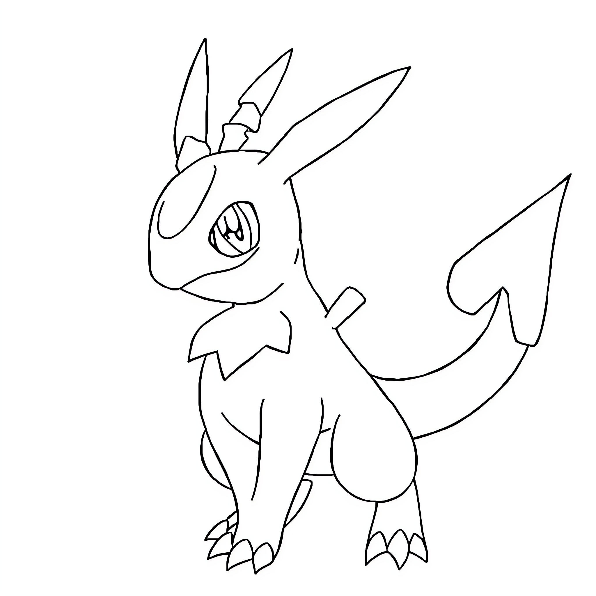 Leivenar's Fantastical Creature Illustration Coloring Page (free black-and-white line drawing printable PDF for all, from beginners to advanced learners, including children, teens, adults, and seniors)