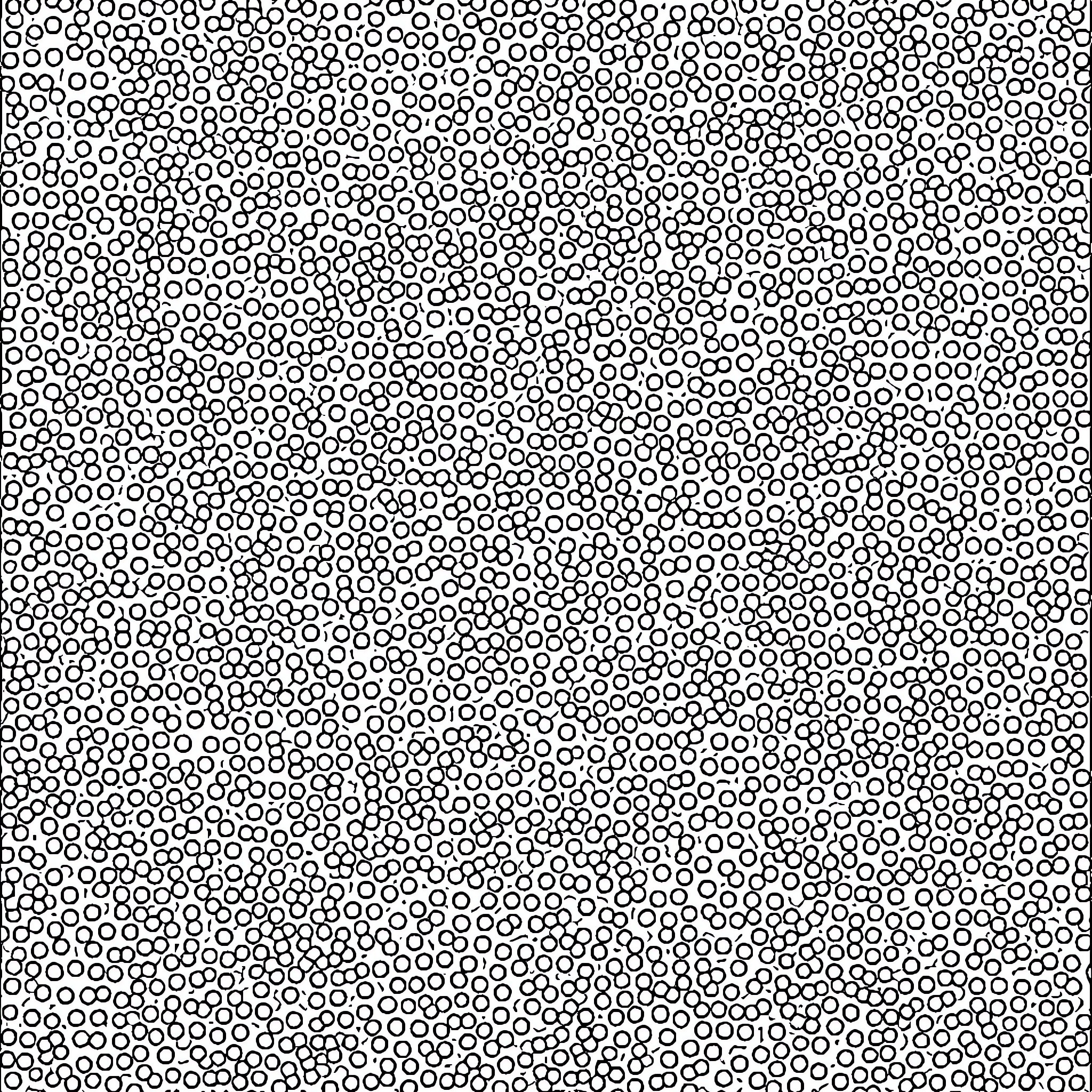 Dot to Dot Circles Composition Coloring Page (free black-and-white line drawing printable PDF for all, from beginners to advanced learners, including children, teens, adults, and seniors)