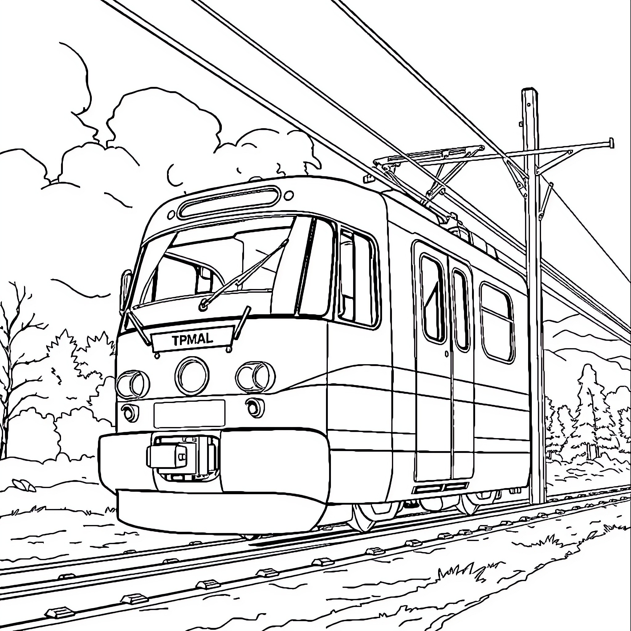 Ural-4320 military truck on the road Coloring Page (free black-and-white line drawing printable PDF for all, from beginners to advanced learners, including children, teens, adults, and seniors)