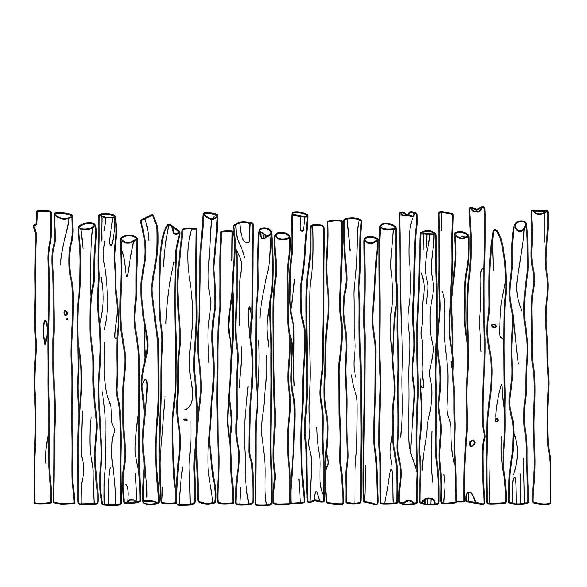 Stick Toy characters with simple expressions Coloring Page (free black-and-white line drawing printable PDF for all, from beginners to advanced learners, including children, teens, adults, and seniors)