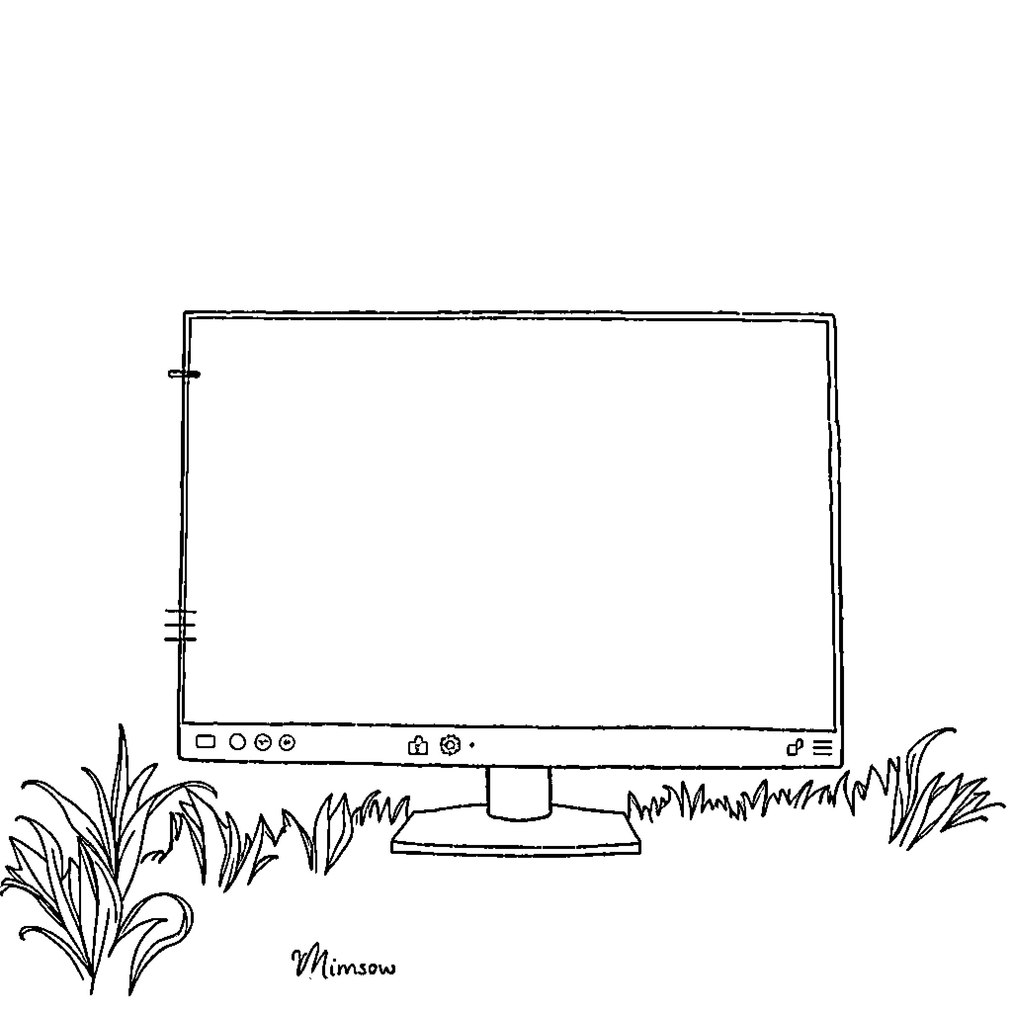 Windows in the meadow Coloring Page (free black-and-white line drawing printable PDF for all, from beginners to advanced learners, including children, teens, adults, and seniors)