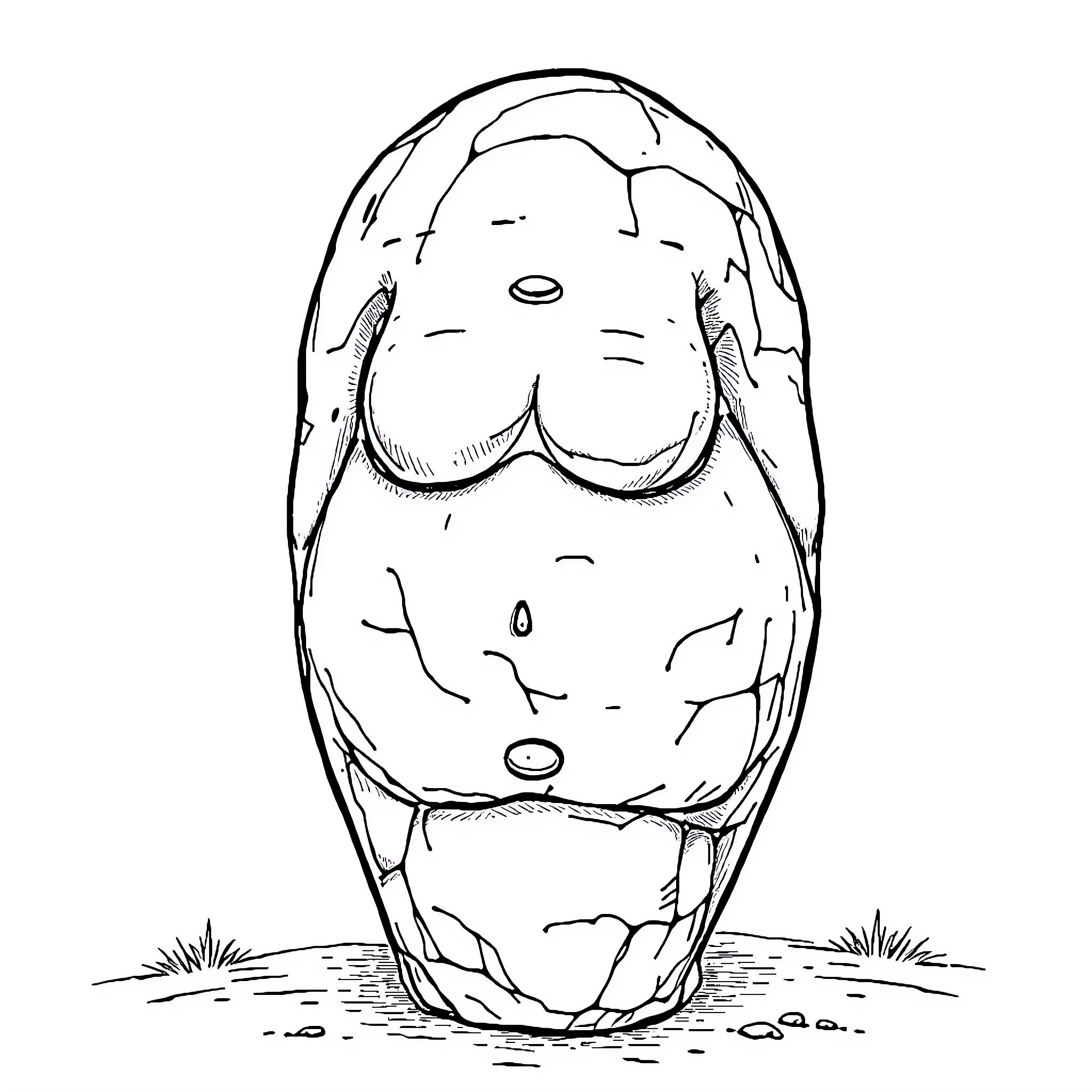 Venus relaxing in a natural environment Coloring Page (free black-and-white line drawing printable PDF for all, from beginners to advanced learners, including children, teens, adults, and seniors)