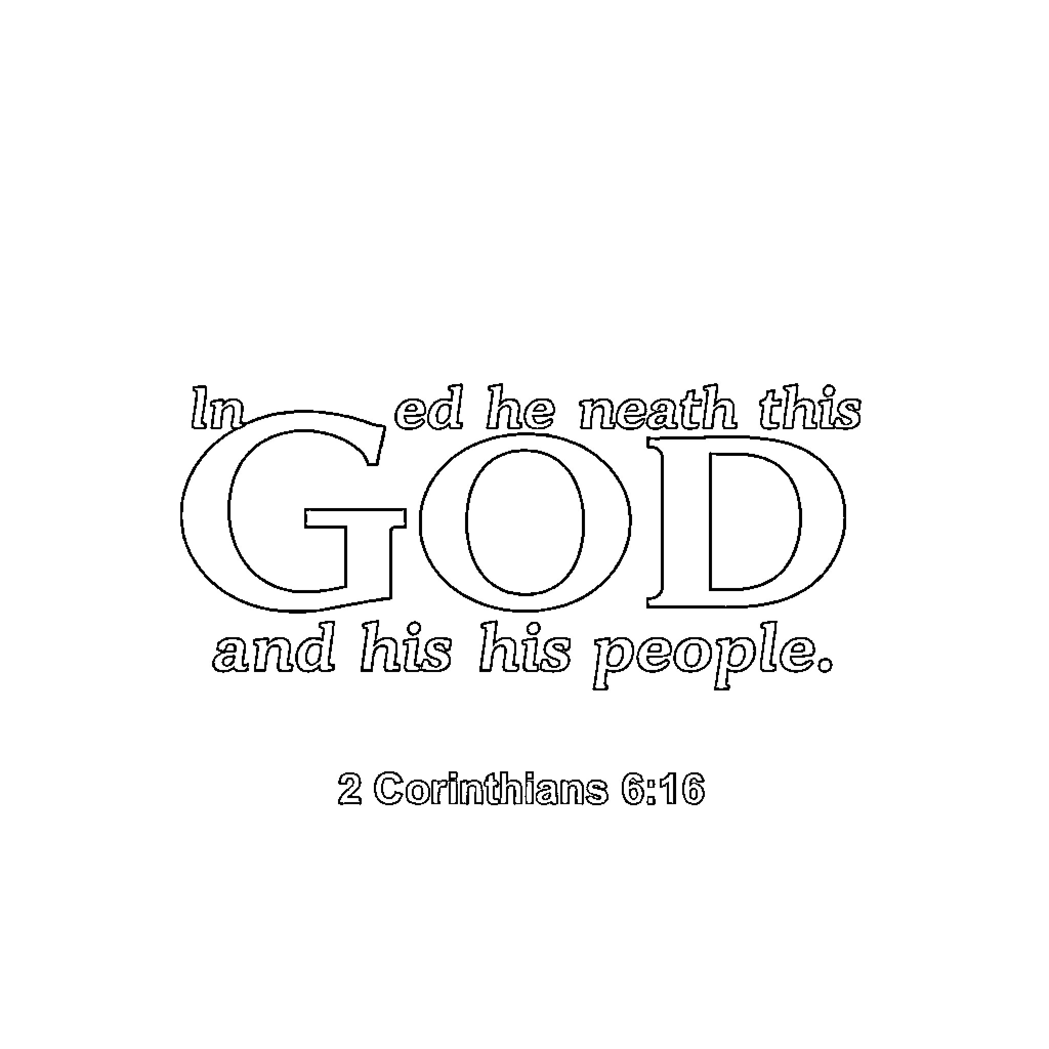 Bible Verse about God leading His people Coloring Page (free black-and-white line drawing printable PDF for all, from beginners to advanced learners, including children, teens, adults, and seniors)