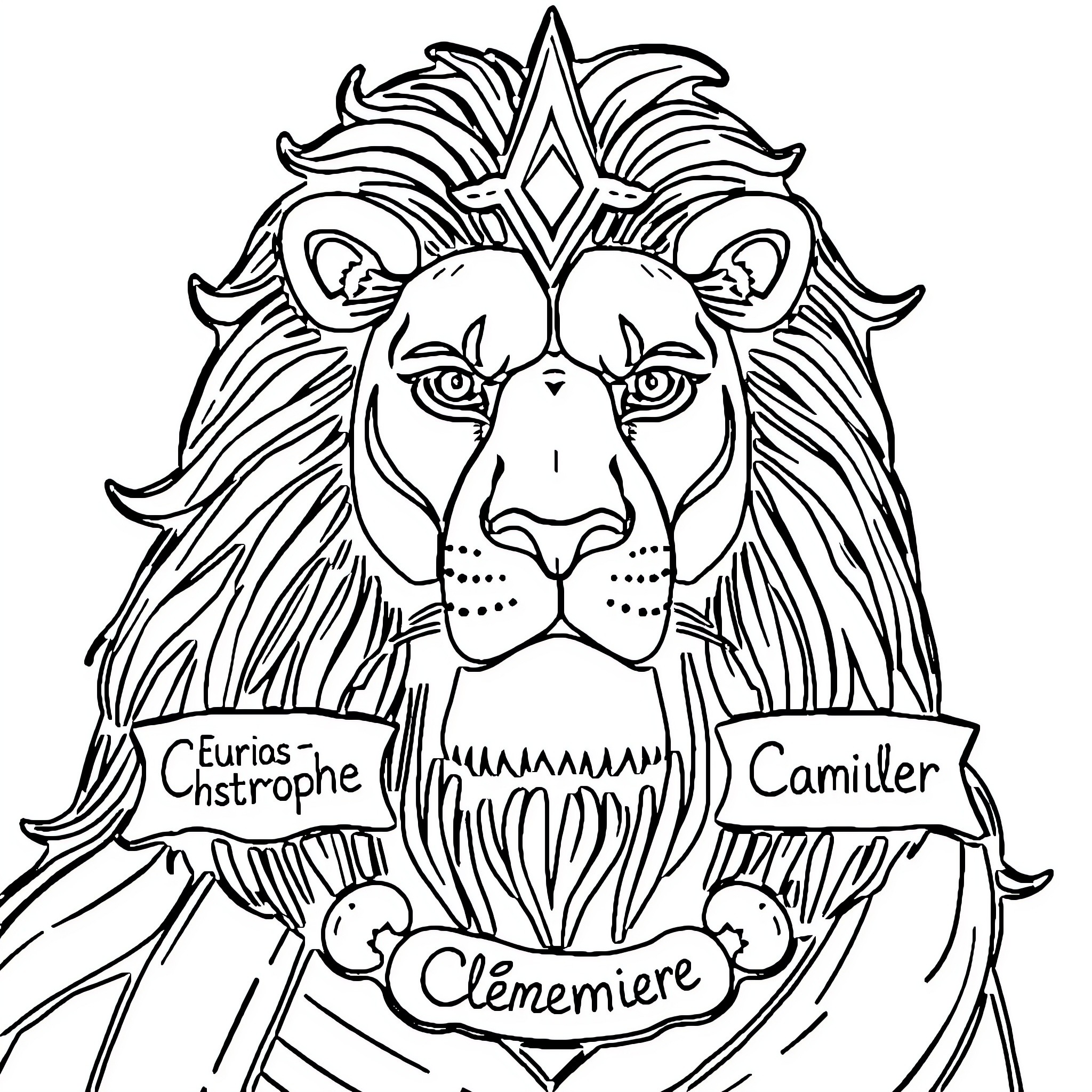 Hathor Key of mystical animal motifs and symbols Coloring Page (free black-and-white line drawing printable PDF for all, from beginners to advanced learners, including children, teens, adults, and seniors)