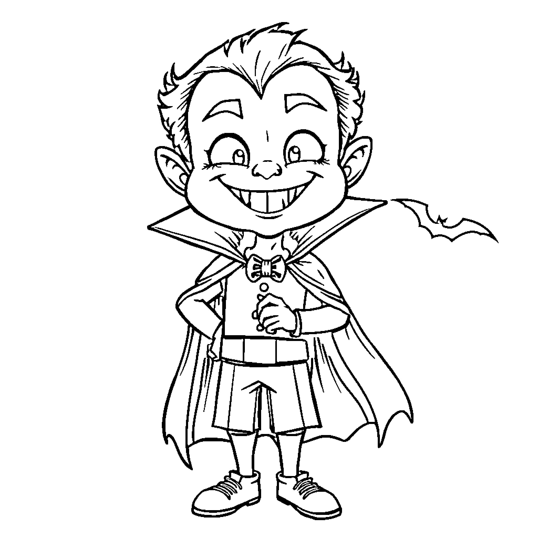 Bluey's Spooky Costume Adventure Coloring Page (free black-and-white line drawing printable PDF for all, from beginners to advanced learners, including children, teens, adults, and seniors)