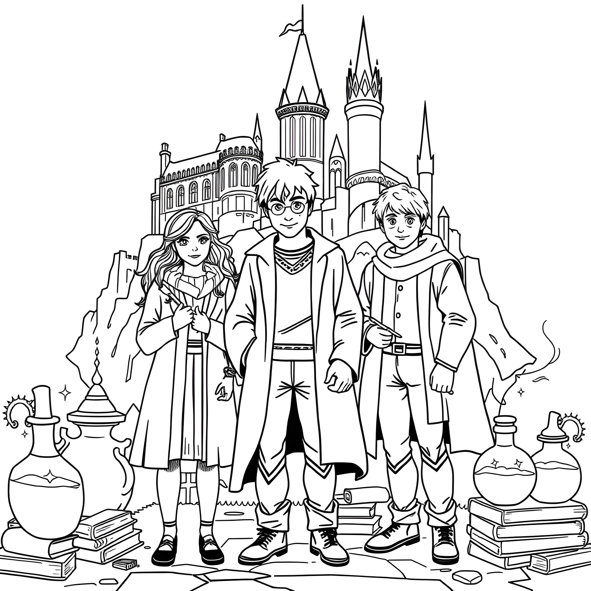 408 Best Harry Potter Coloring Pages (Free Printable PDFs)